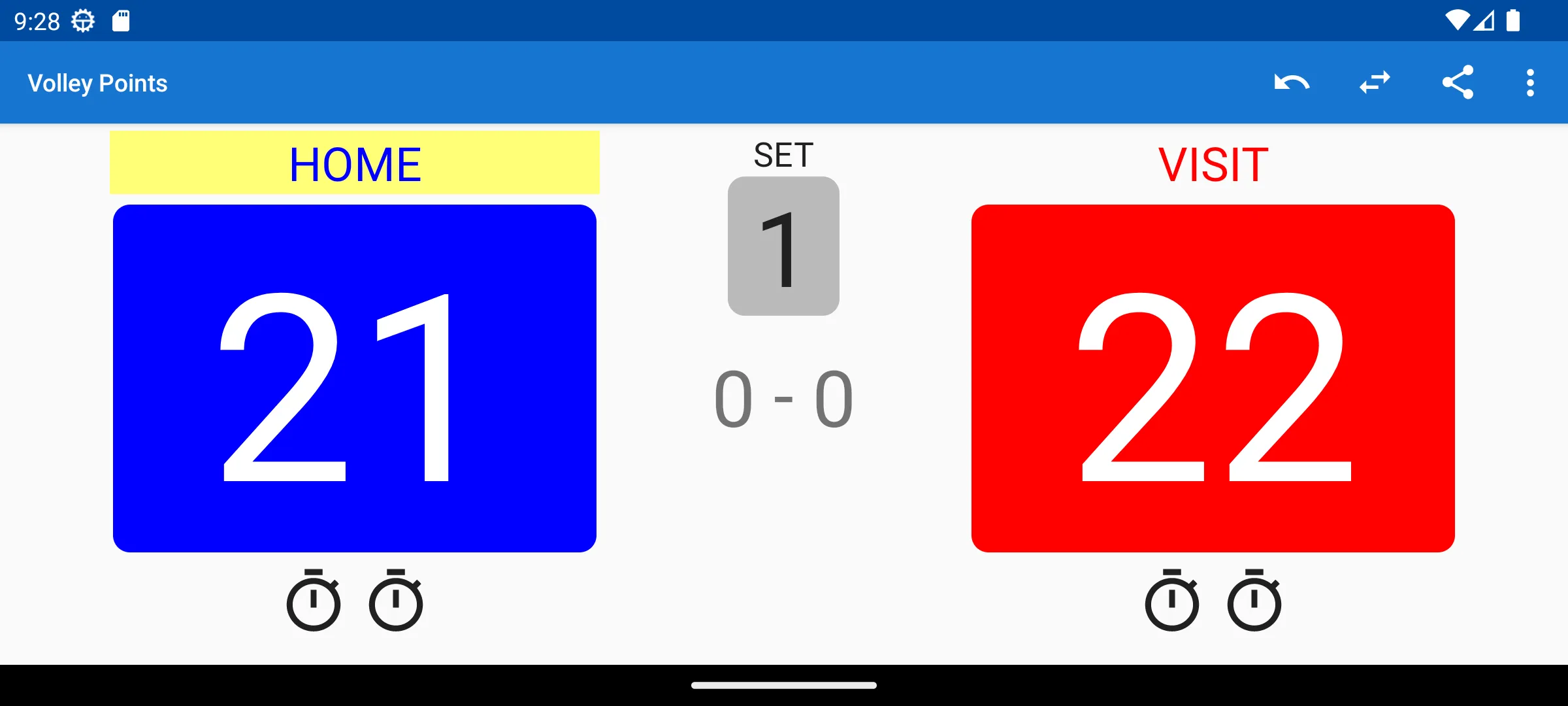 Volleyball Scoreboard | Indus Appstore | Screenshot