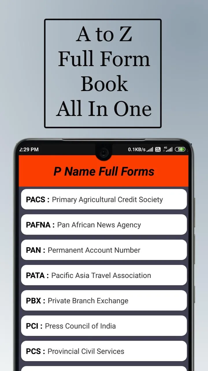 A To Z Full Forms Abbreviation | Indus Appstore | Screenshot