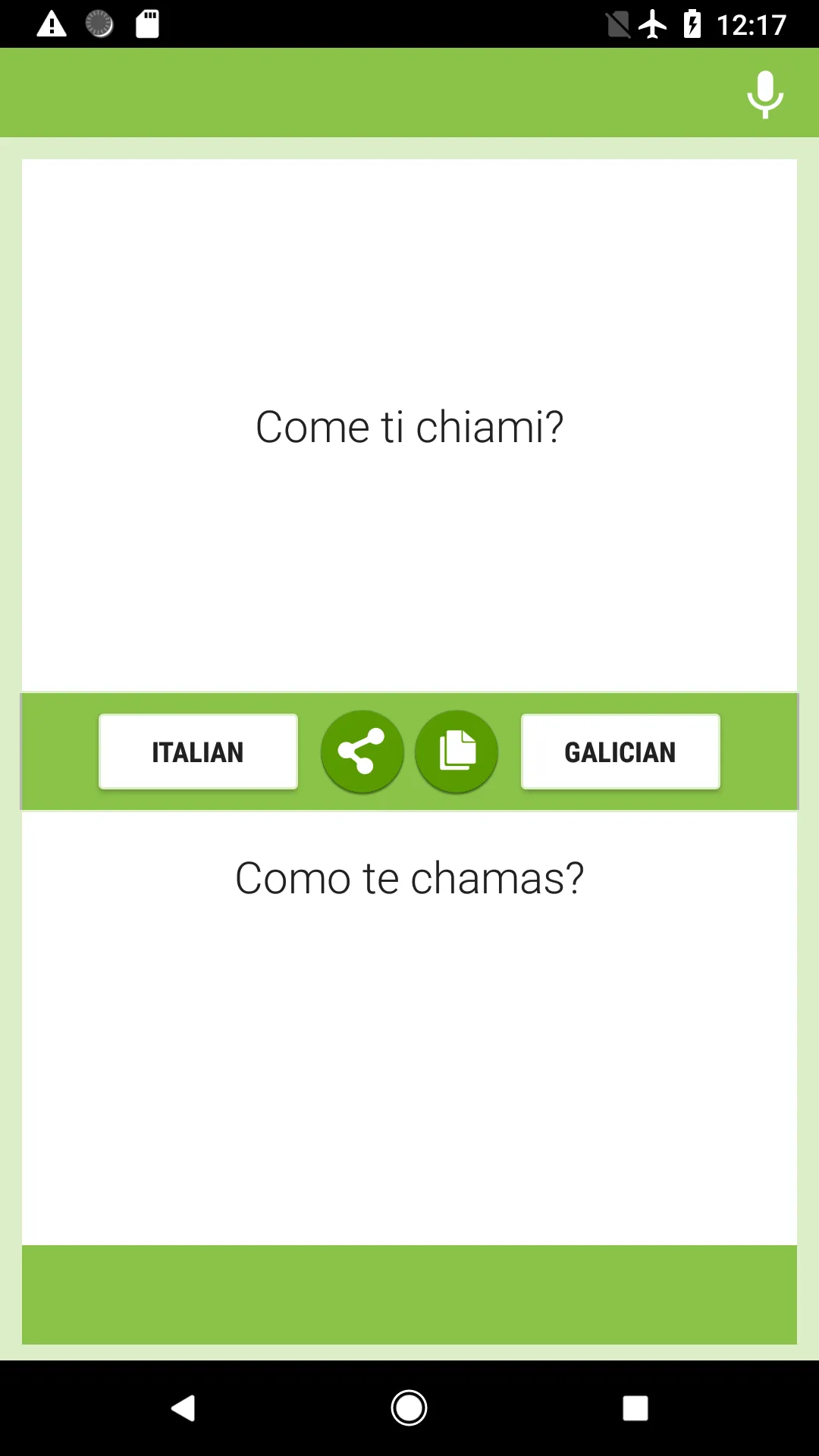 Italian-Galician Translator | Indus Appstore | Screenshot