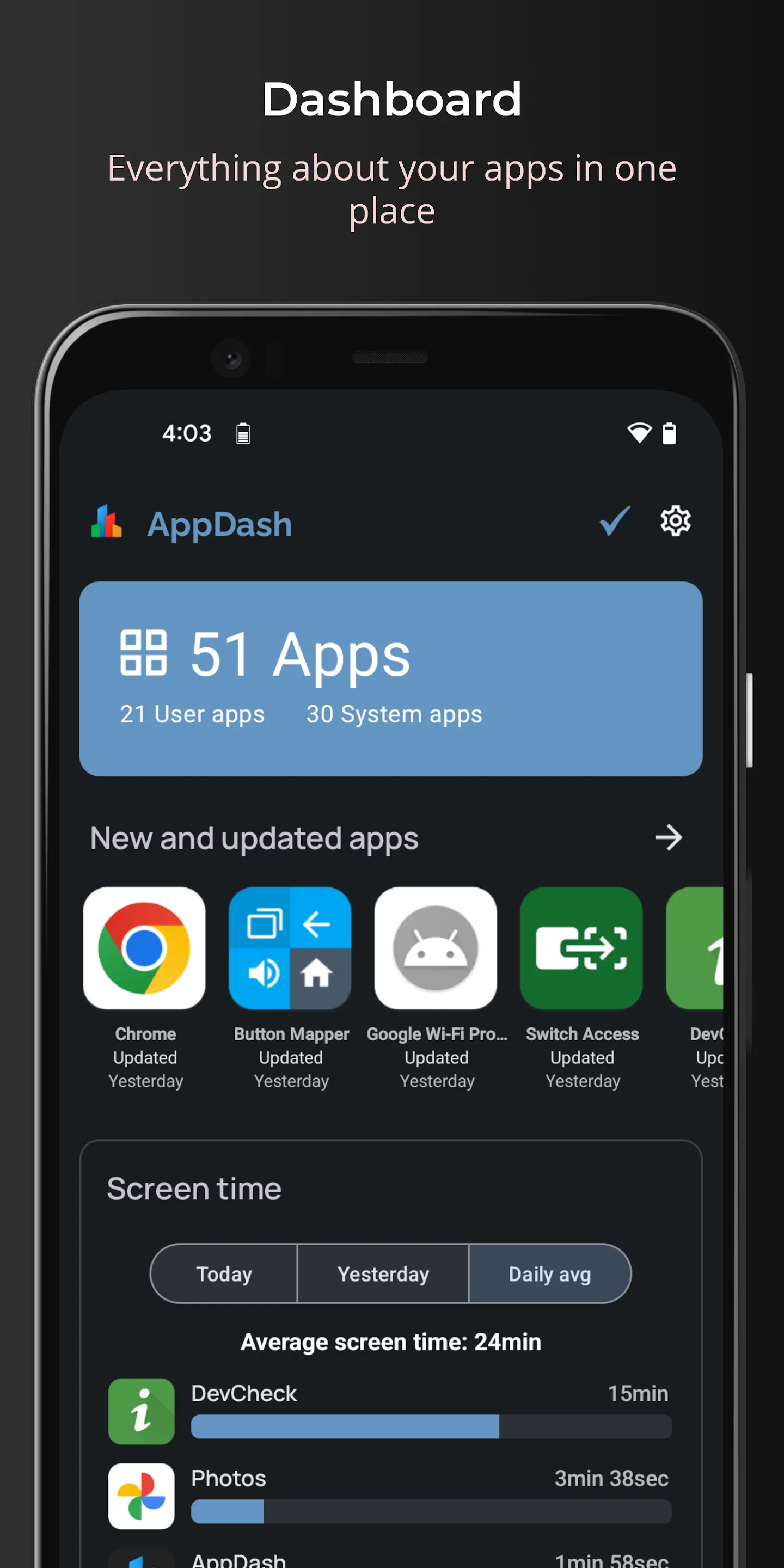 AppDash: App Manager & Backup | Indus Appstore | Screenshot