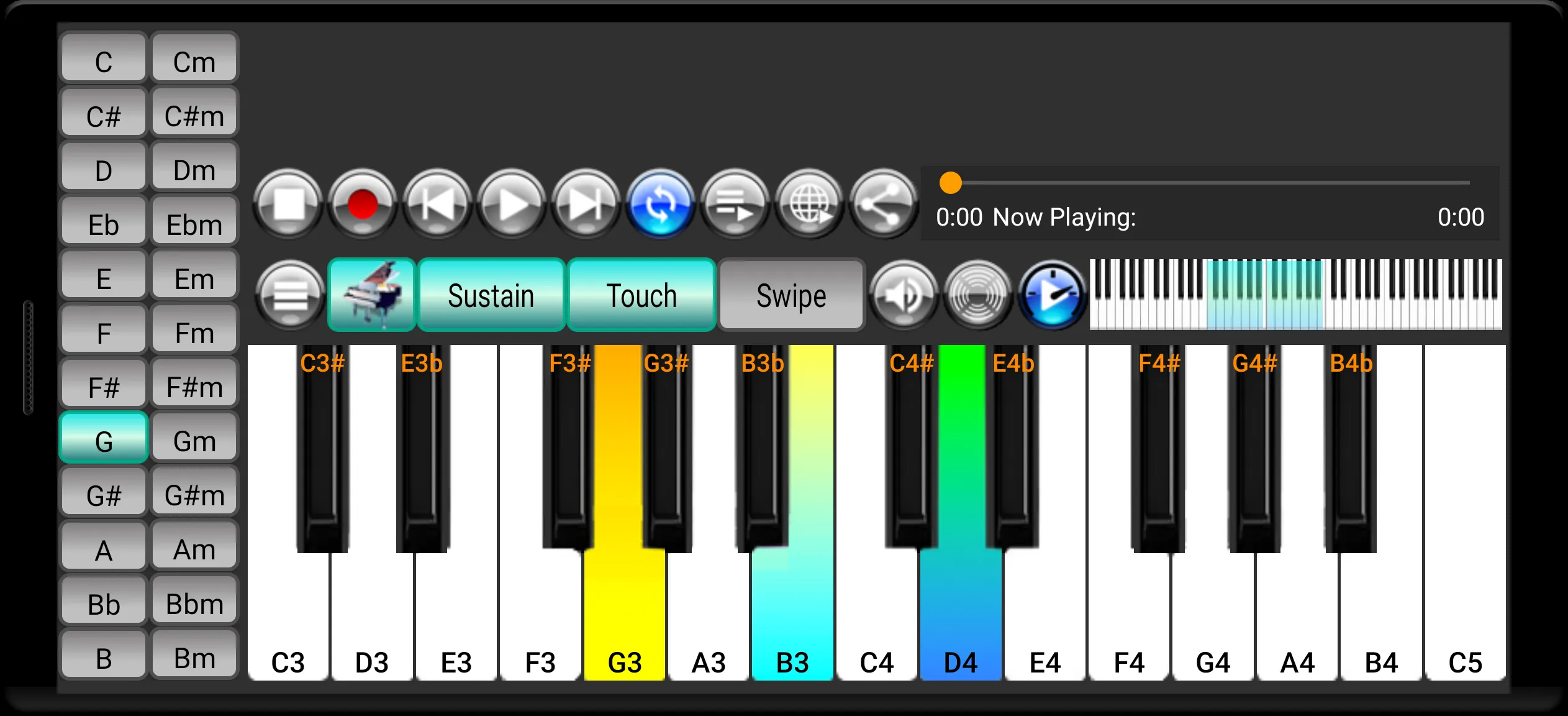 Strings and Piano Keyboard | Indus Appstore | Screenshot