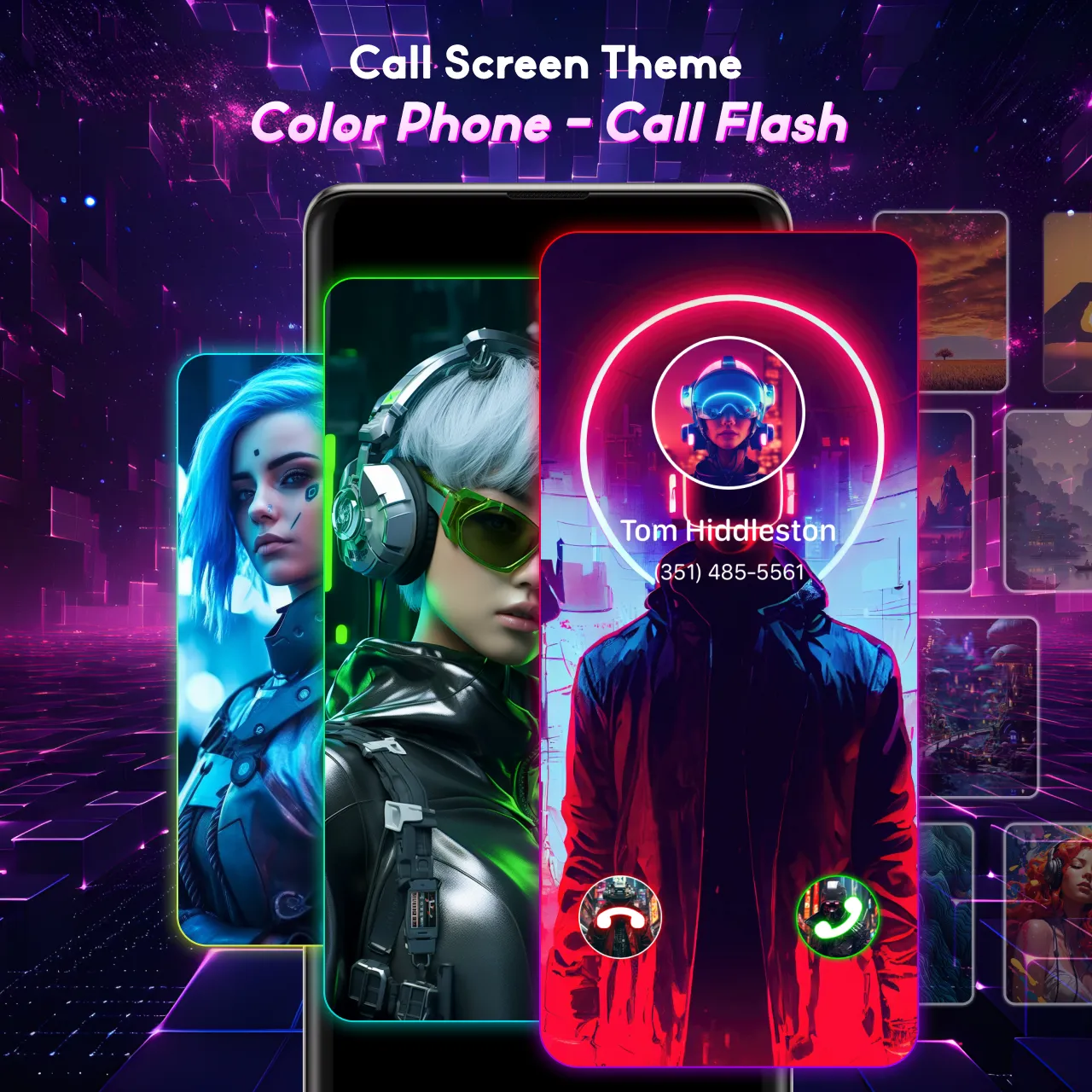 Call Screen Theme: Color Phone | Indus Appstore | Screenshot