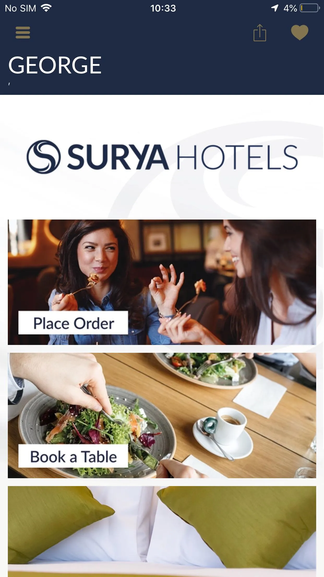 Surya Hotels | Indus Appstore | Screenshot