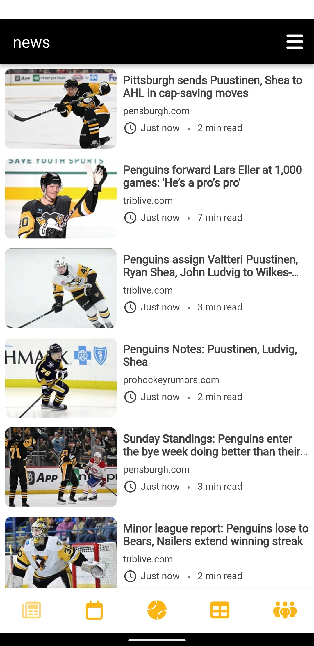 Pittsburgh Hockey | Indus Appstore | Screenshot