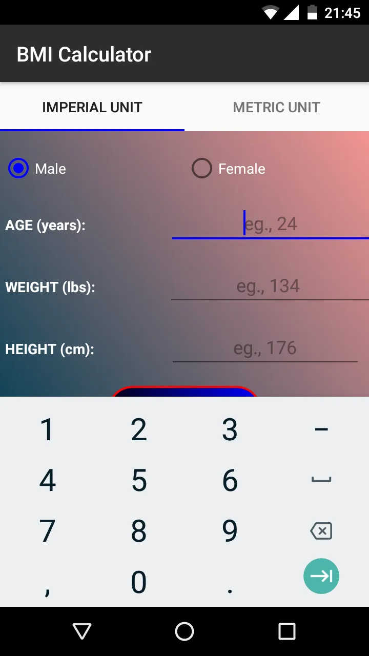 BMI Calculator | Indus Appstore | Screenshot