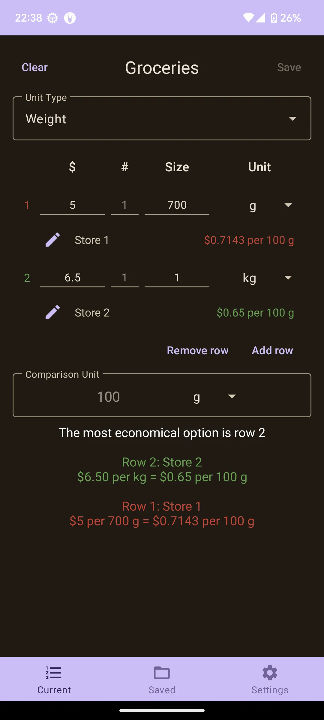 Unit Price Calculator | Indus Appstore | Screenshot