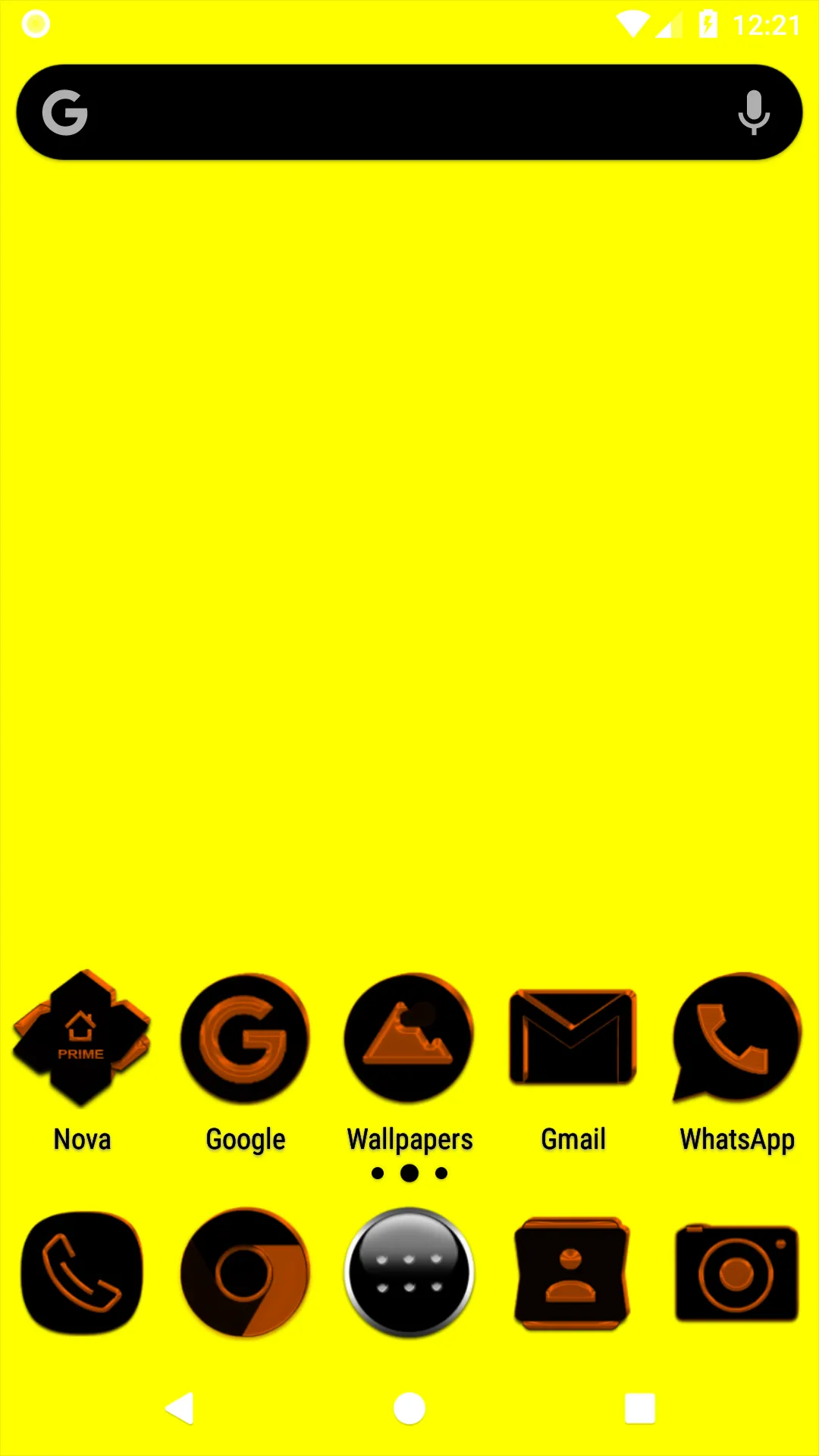 Black and Orange Icon Pack | Indus Appstore | Screenshot