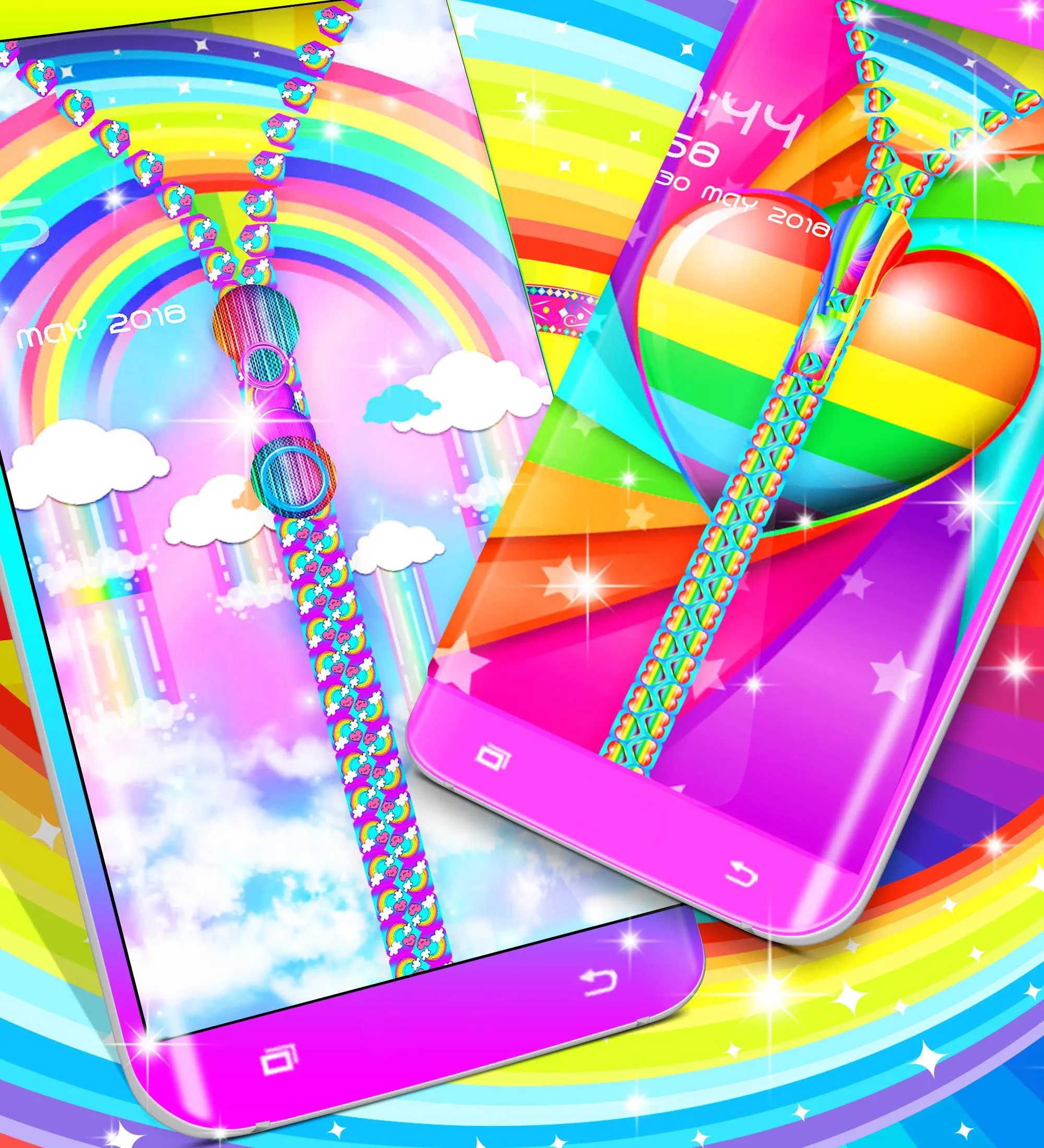 Rainbow lock screen | Indus Appstore | Screenshot