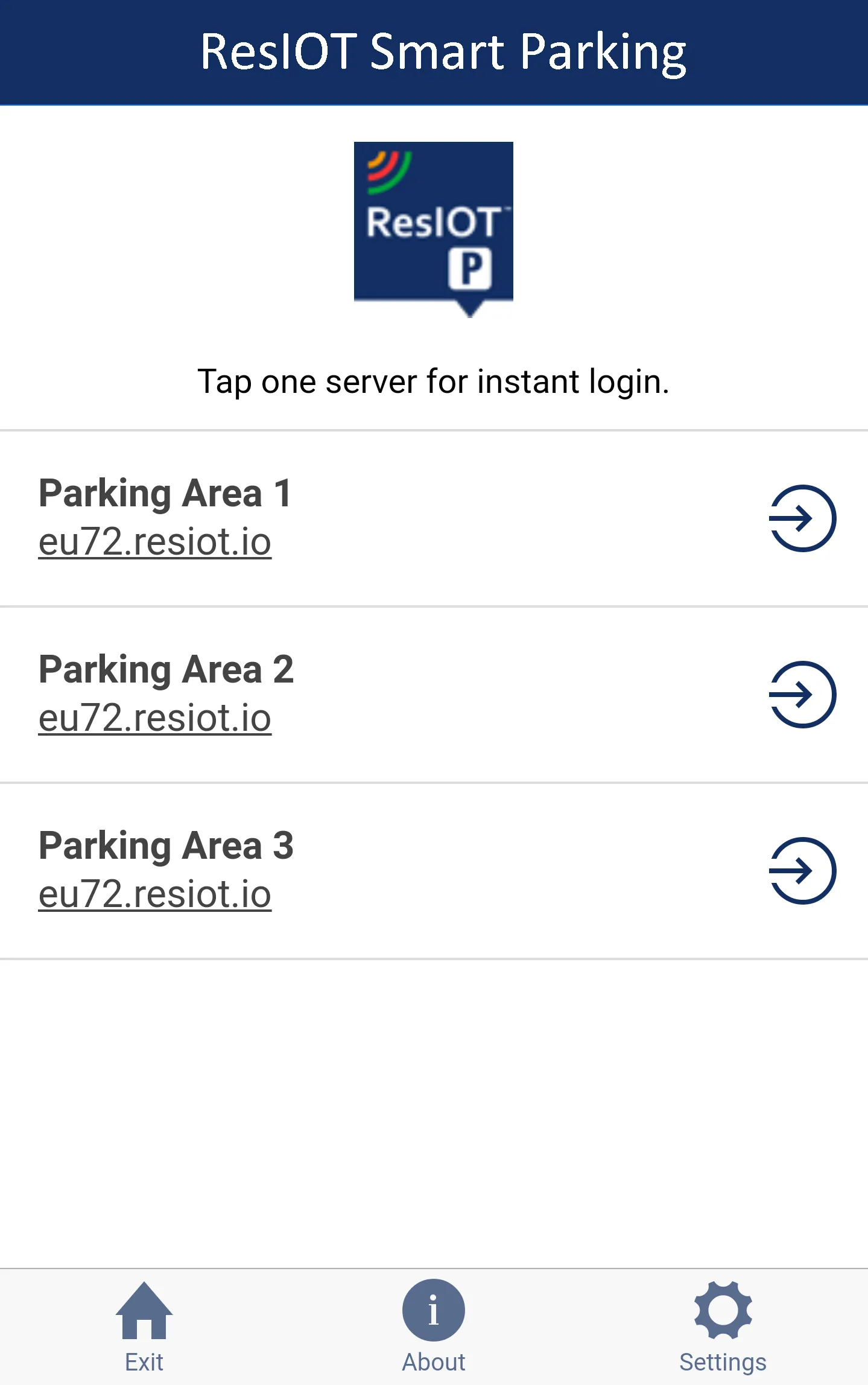 ResIOT Smart Parking | Indus Appstore | Screenshot