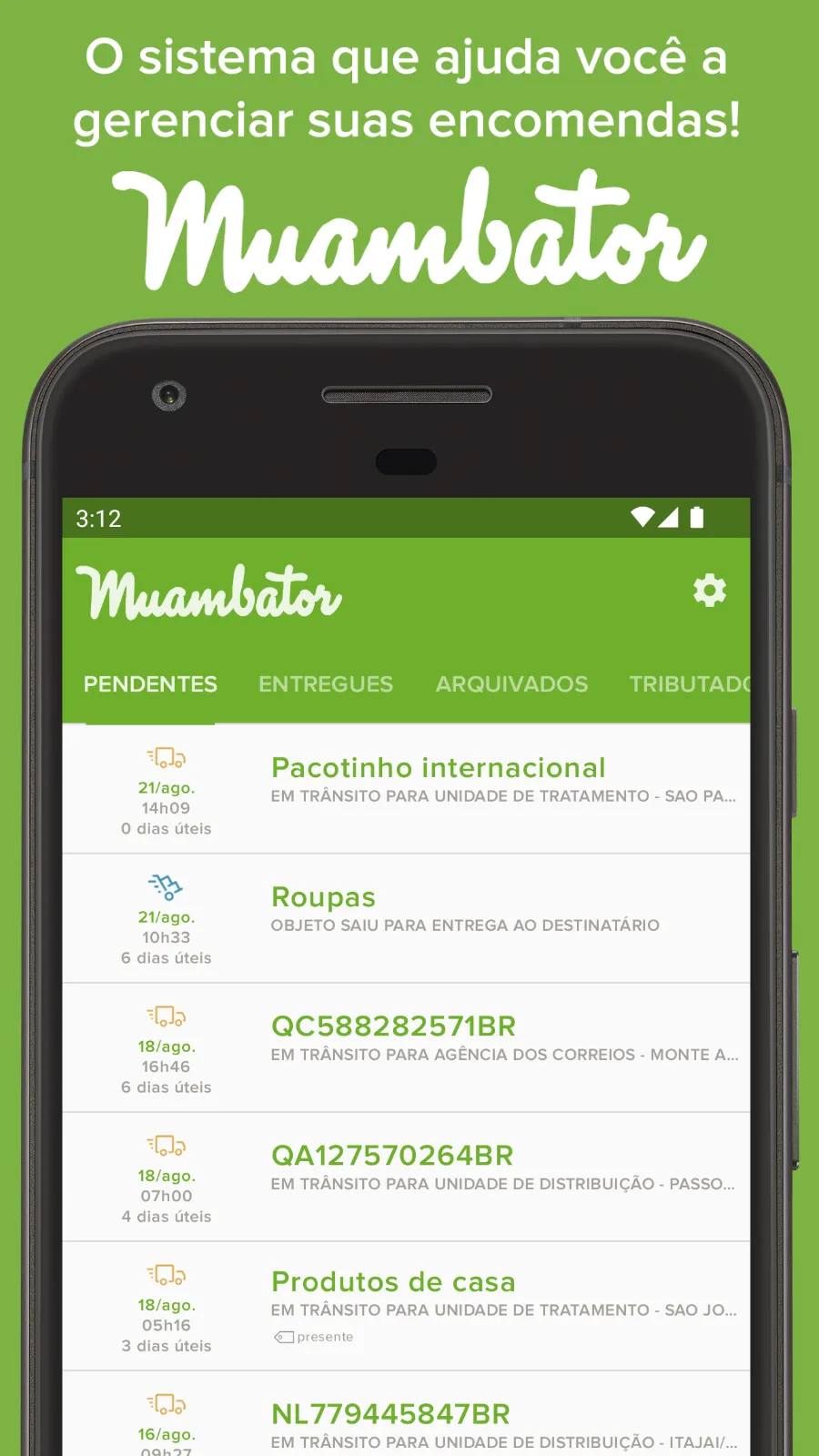 Muambator: Rastreio Correios | Indus Appstore | Screenshot