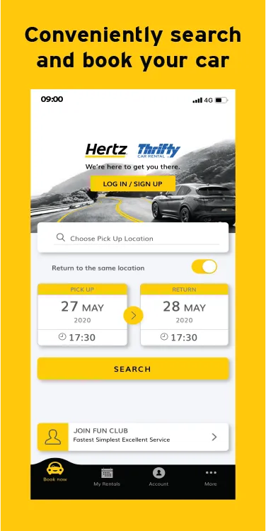 Hertz Thailand | Indus Appstore | Screenshot