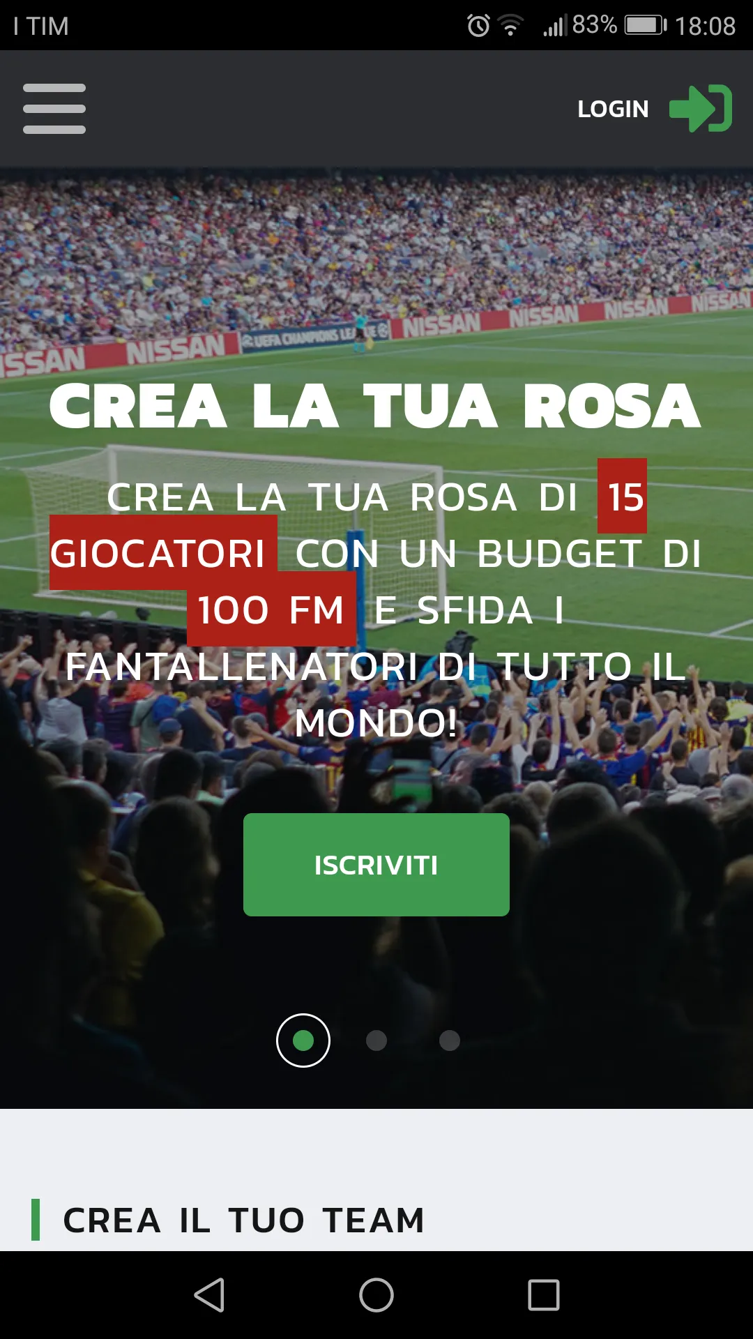 Fantaliveseriea | Indus Appstore | Screenshot