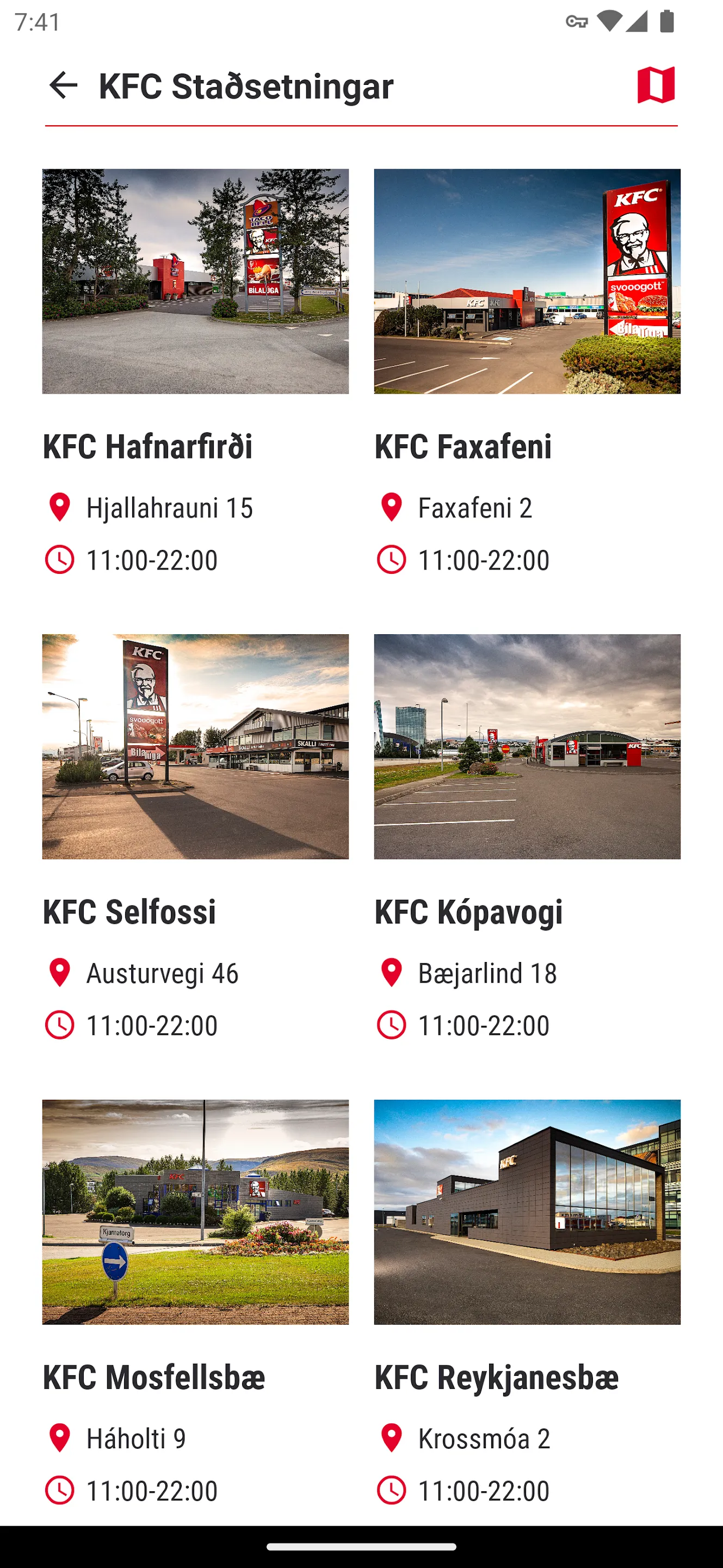 KFC Iceland | Indus Appstore | Screenshot