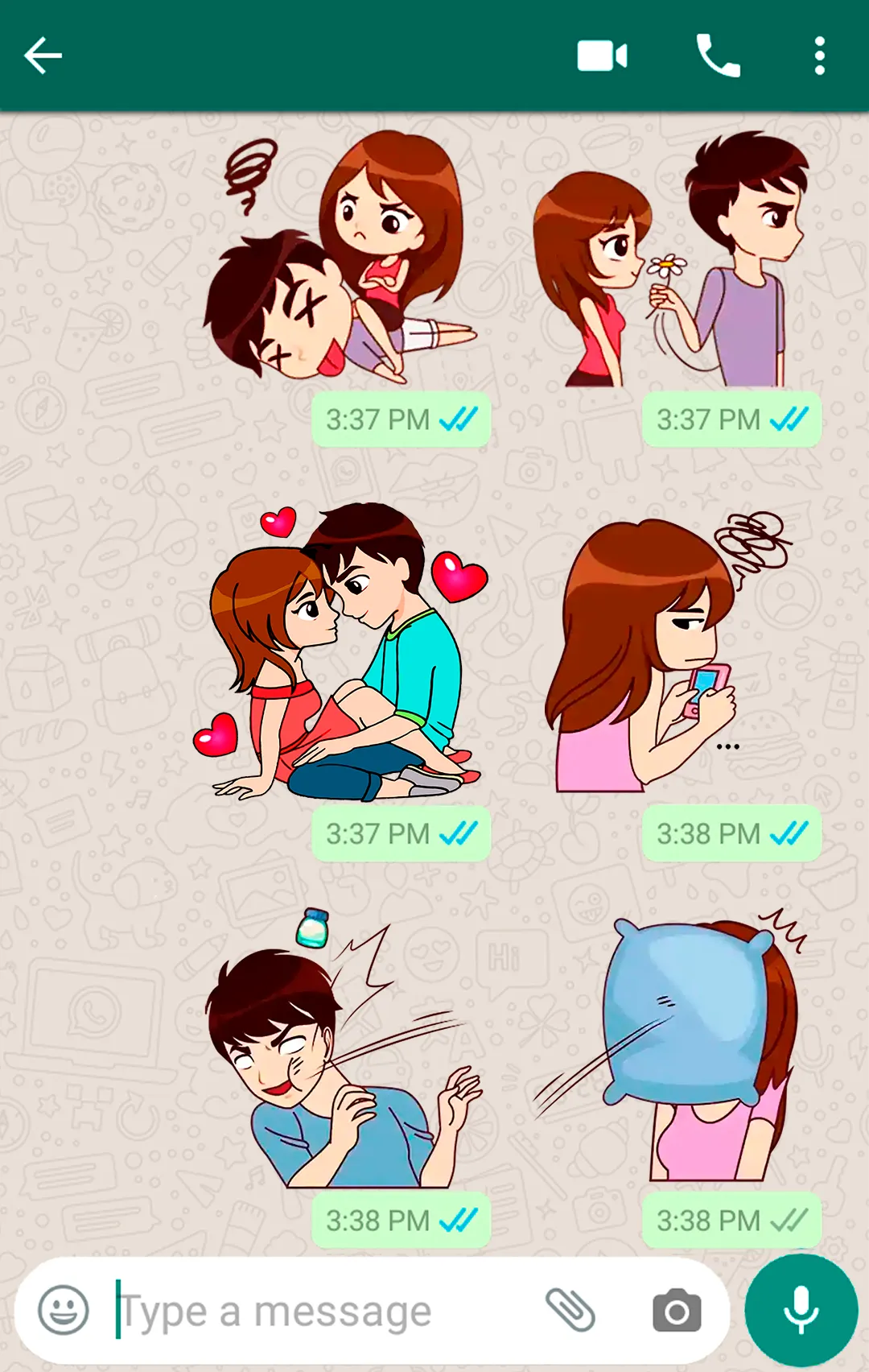 Love Story Stickers WASticker | Indus Appstore | Screenshot