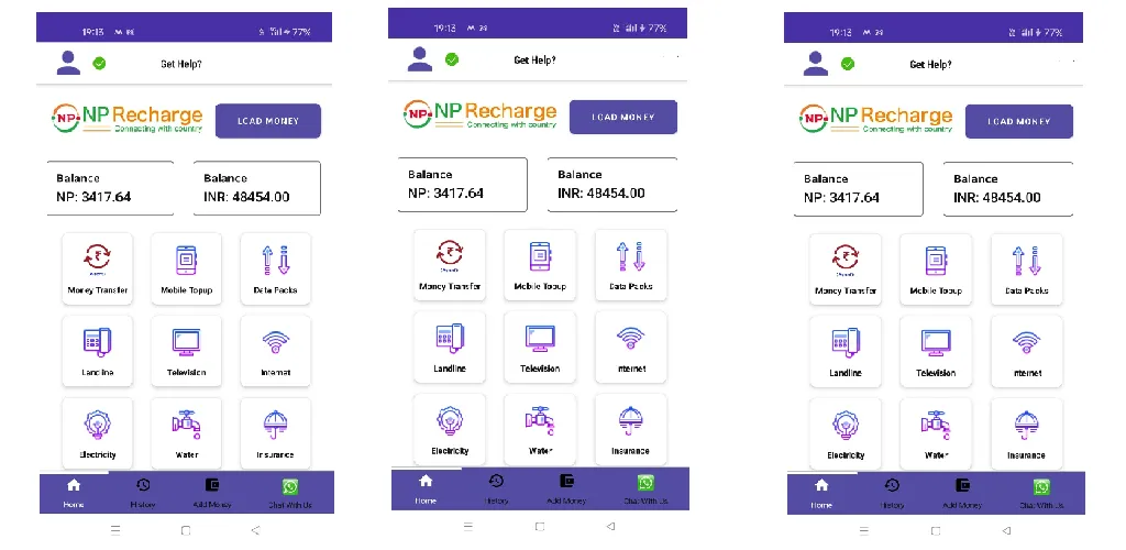 NP RECHARGE | Indus Appstore | Screenshot