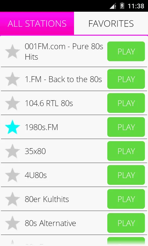 80s Music Radio | Indus Appstore | Screenshot