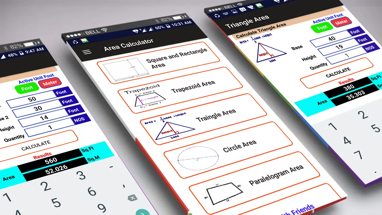 Area Calculator | Indus Appstore | Screenshot