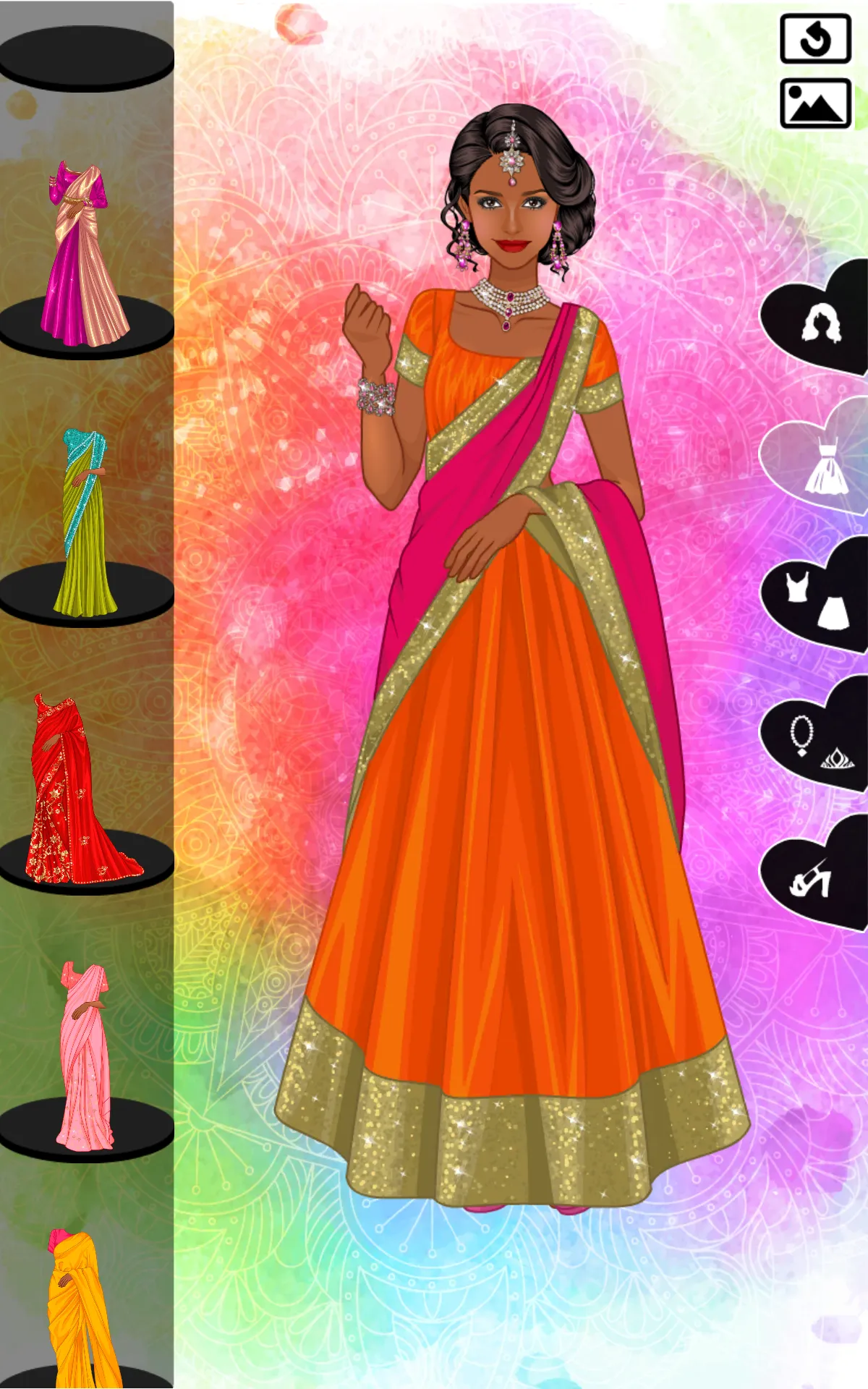 Indian Sari dress up | Indus Appstore | Screenshot