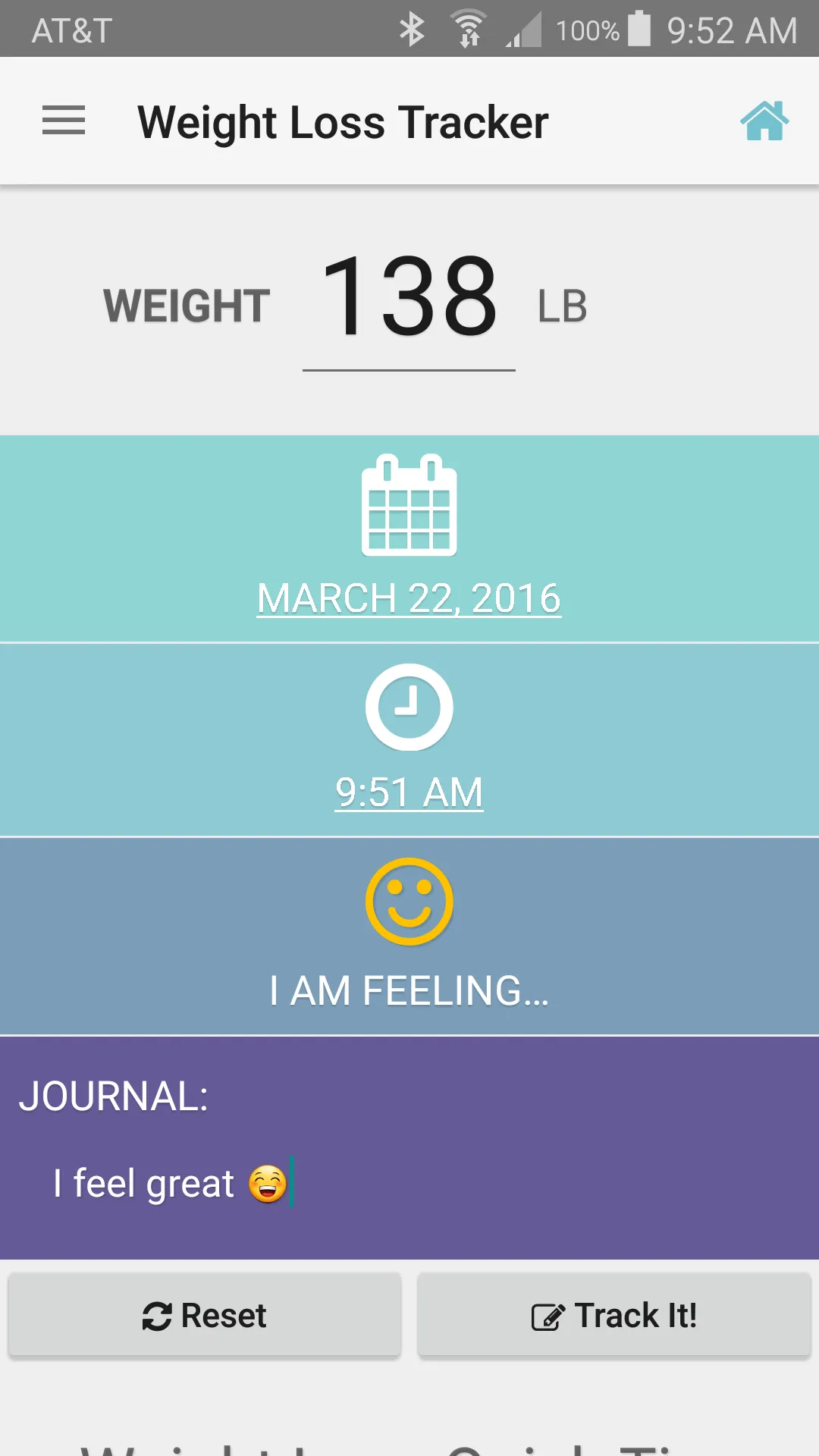 Weight Loss Tracker & Recorder | Indus Appstore | Screenshot