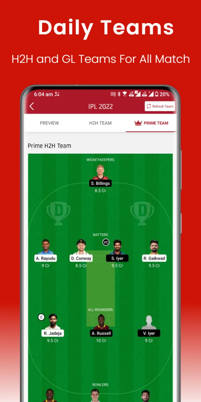 PP11 - Fantasy Team Prediction | Indus Appstore | Screenshot