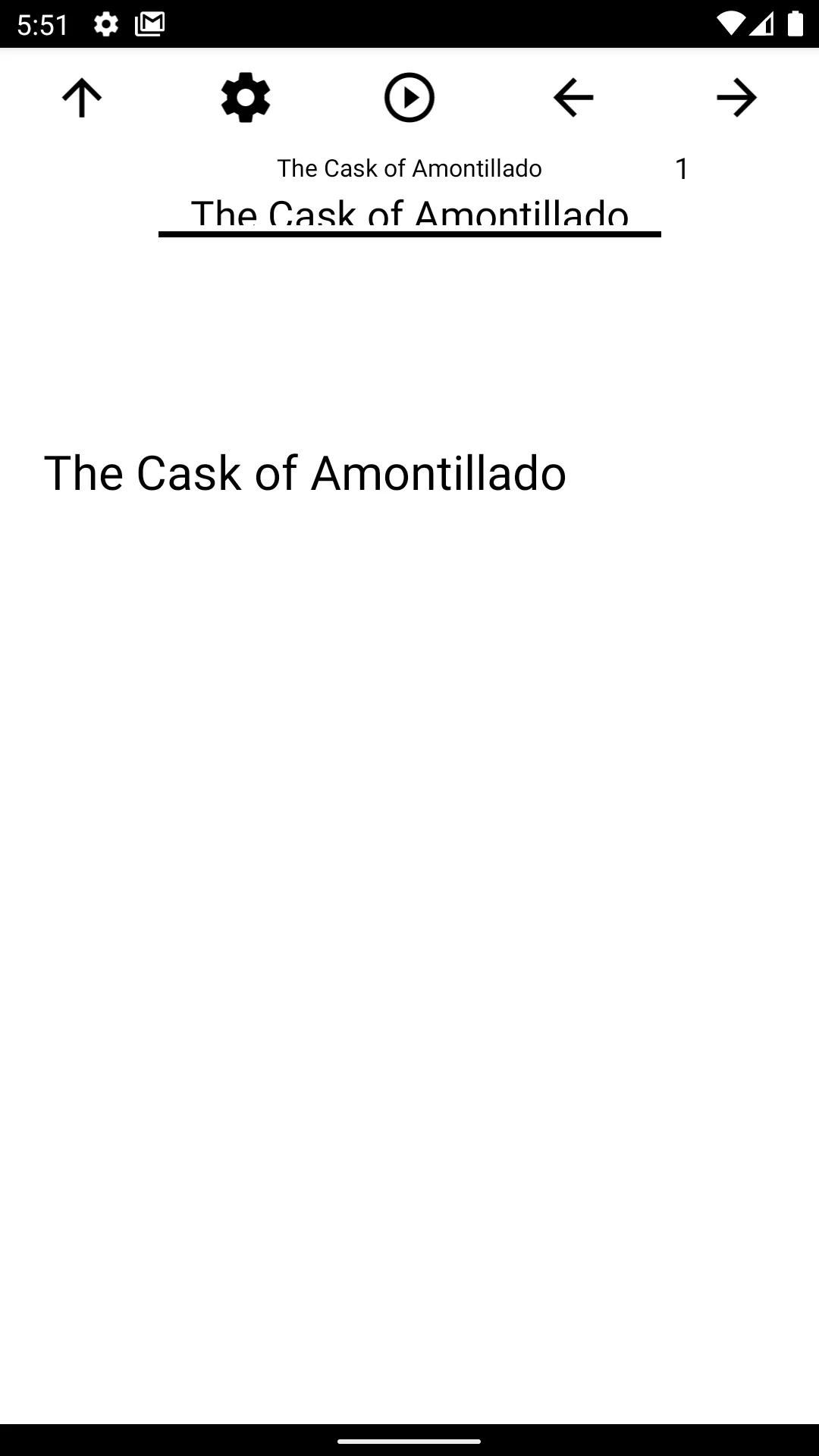 Book, The Cask of Amontillado | Indus Appstore | Screenshot