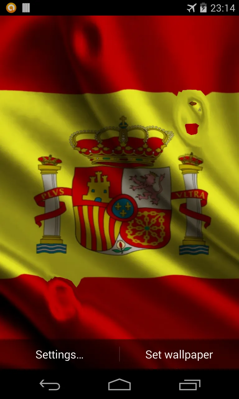 Flag of Spain Live Wallpaper | Indus Appstore | Screenshot