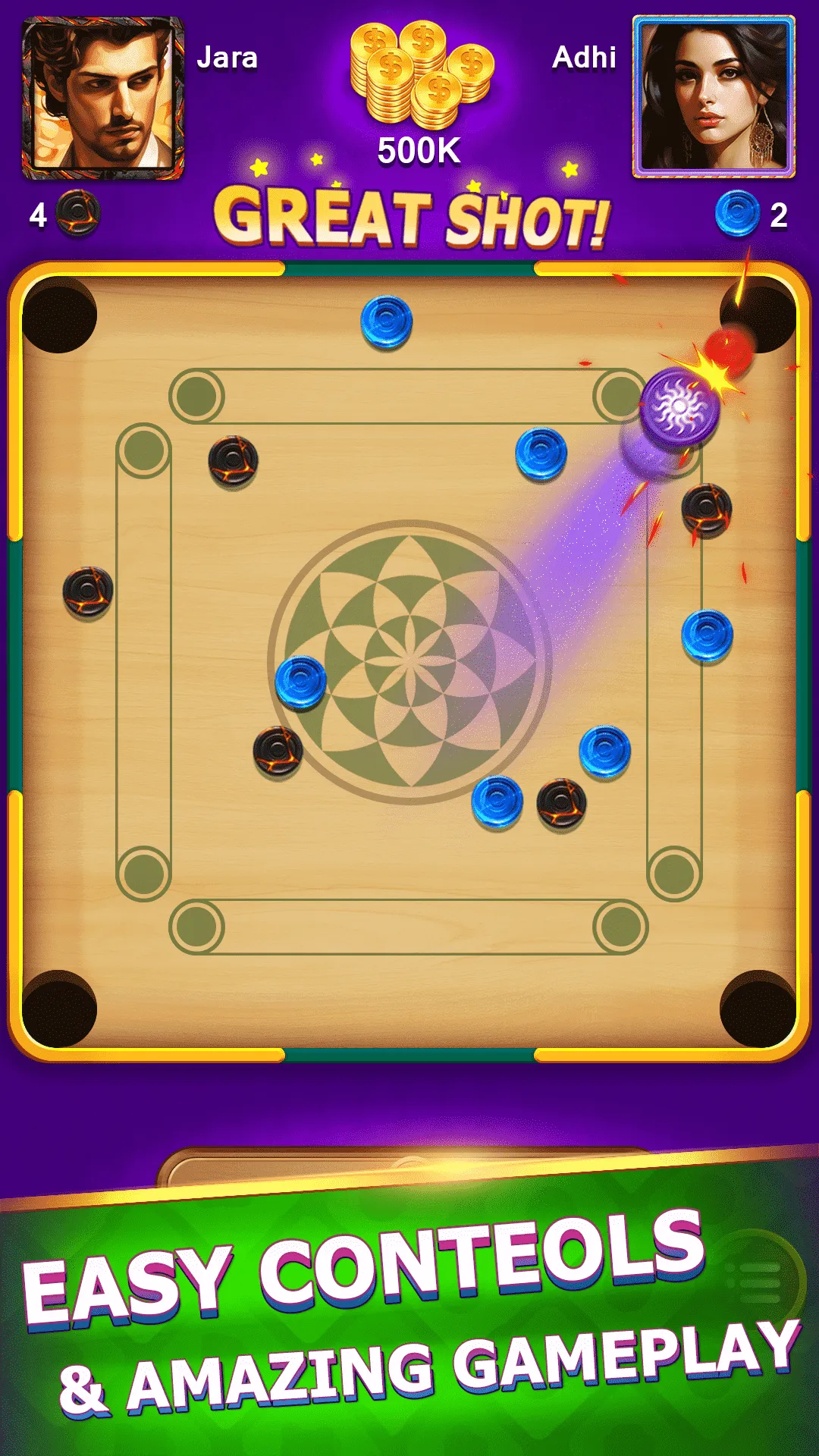 Carrom - A Disc Board Game | Indus Appstore | Screenshot