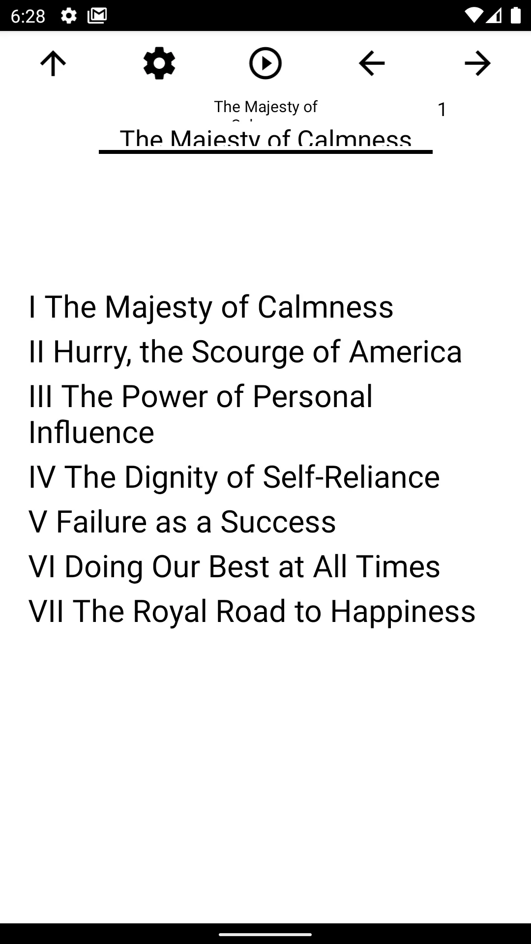 Book, The Majesty of Calmness | Indus Appstore | Screenshot