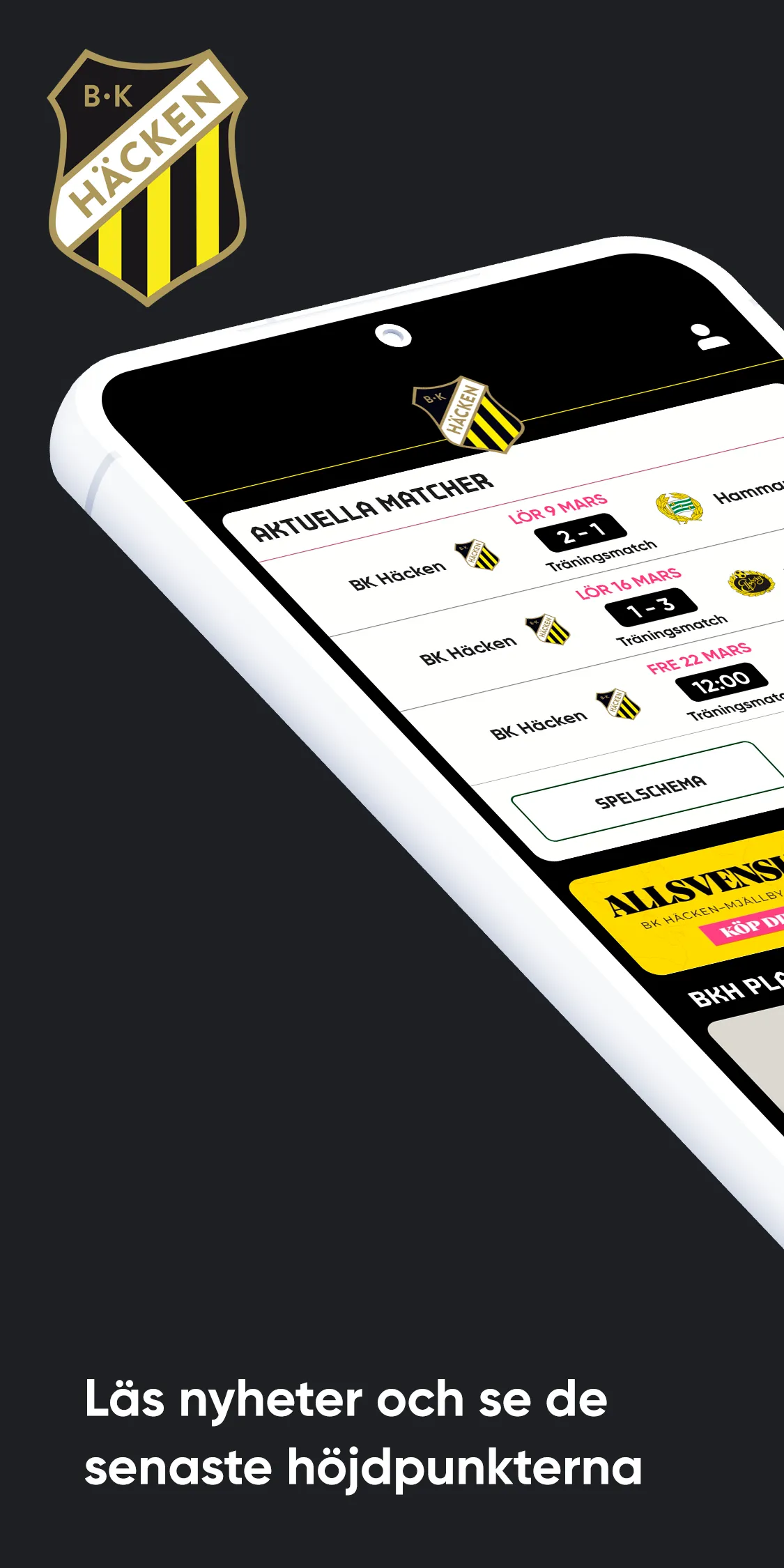 BK Häcken Live | Indus Appstore | Screenshot