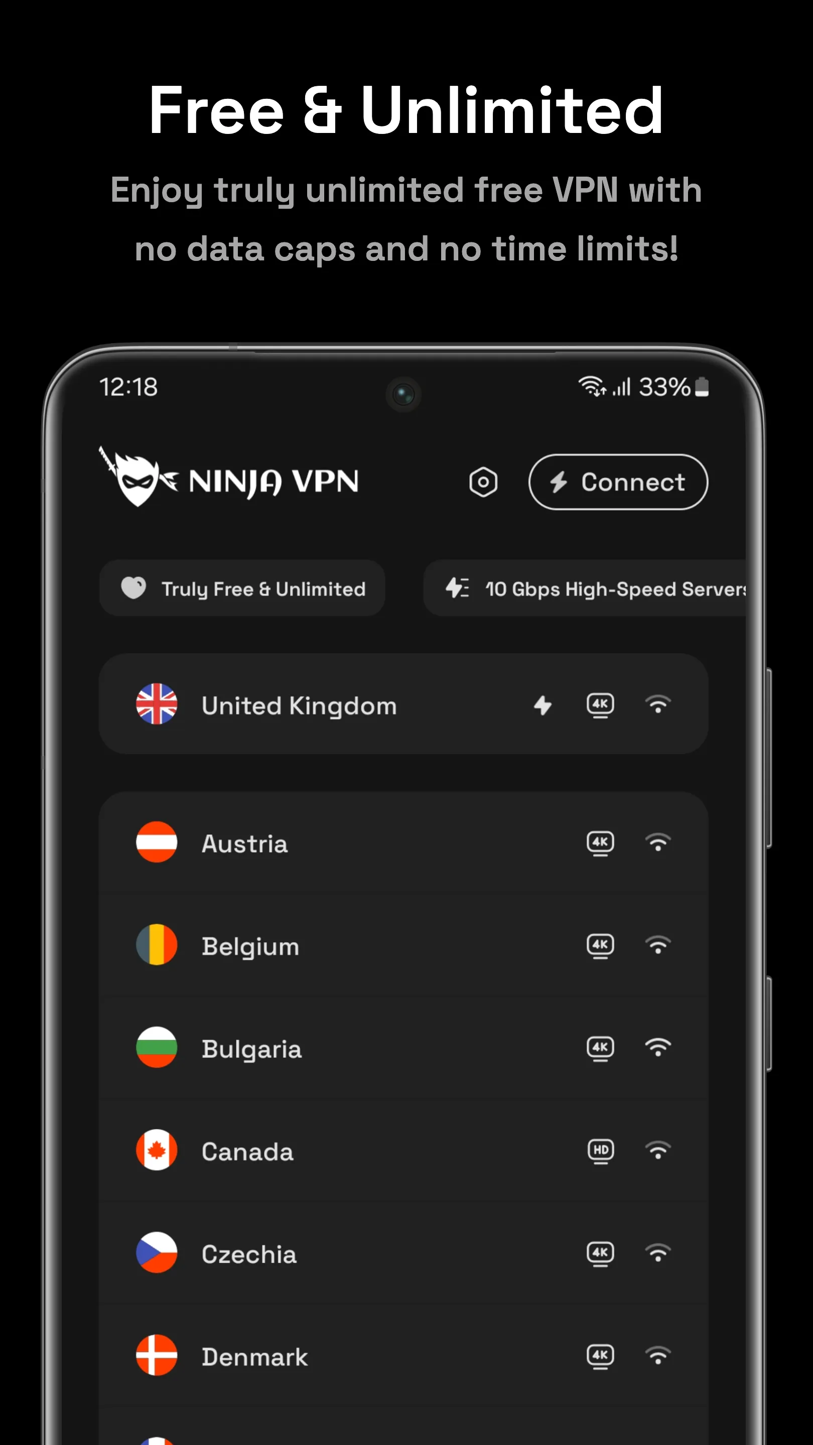 Ninja VPN - Fast & Secure VPN | Indus Appstore | Screenshot