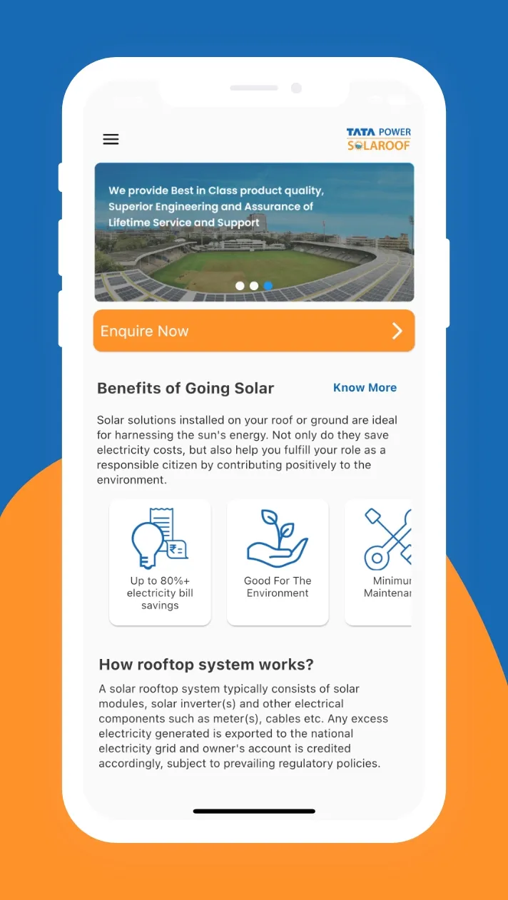 Tata Power Solaroof –Reduce yo | Indus Appstore | Screenshot