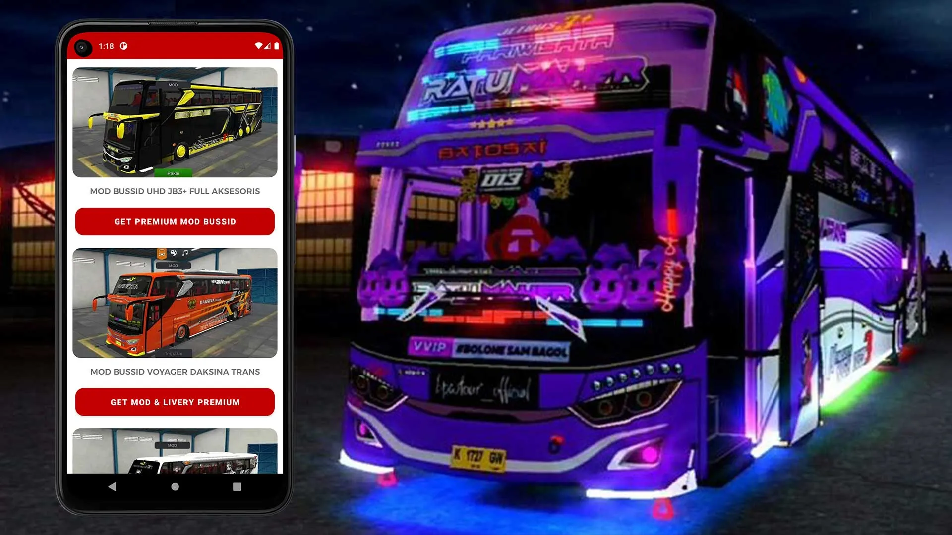 Mod Bussid Bus Full Strobo | Indus Appstore | Screenshot