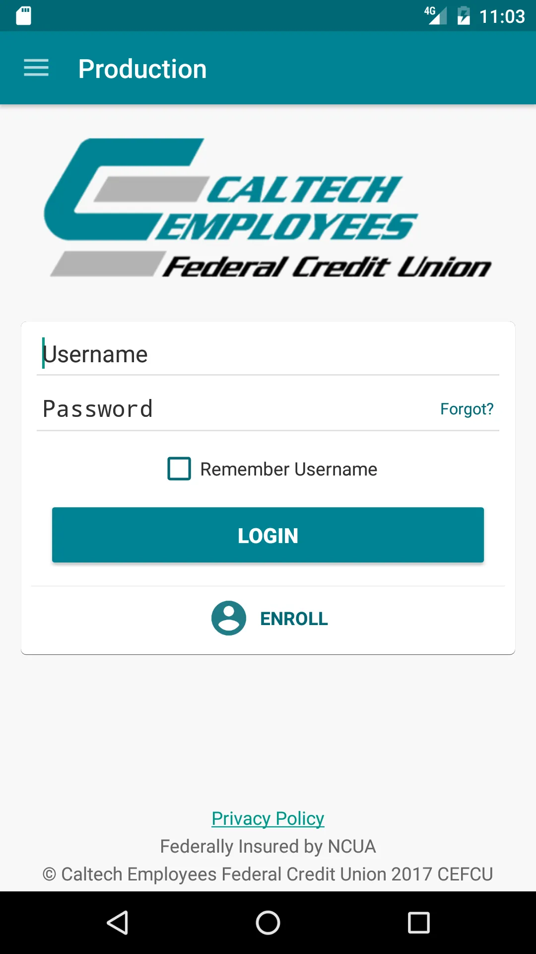 Caltech Employees FCU | Indus Appstore | Screenshot