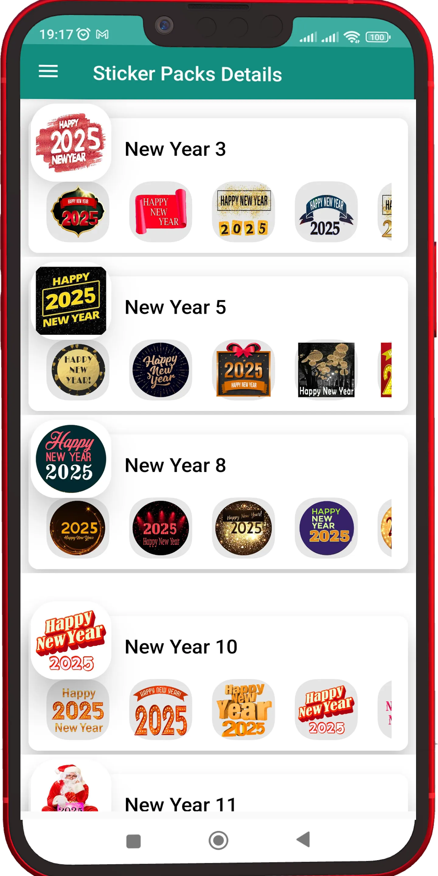 Happy New Year Stickers 2025 | Indus Appstore | Screenshot