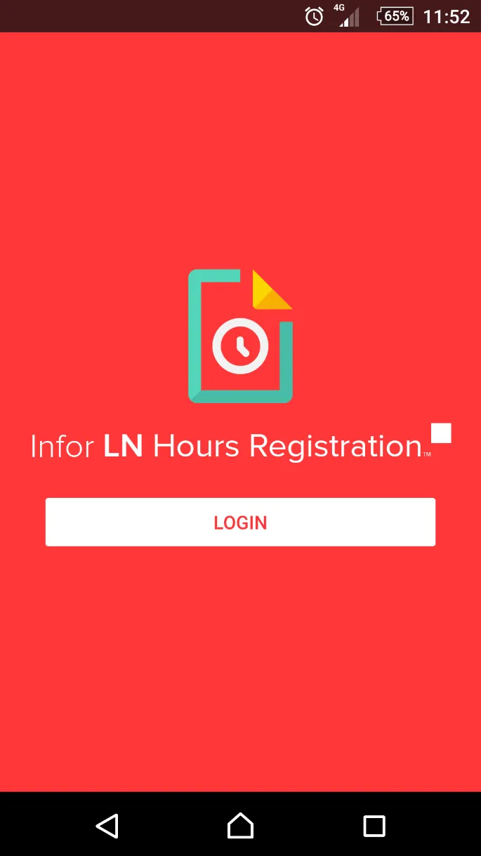 Infor LN Hours Registration | Indus Appstore | Screenshot