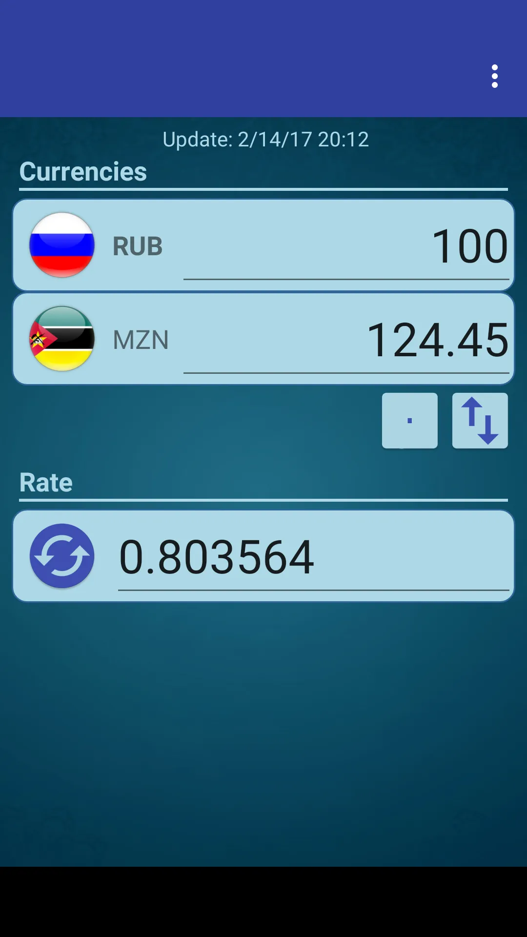 RUS Ruble x Mozambique Metical | Indus Appstore | Screenshot