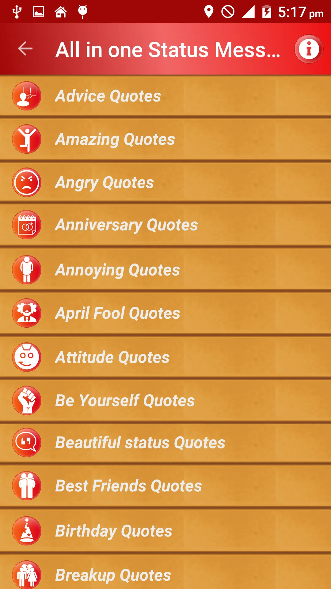 All Status Messages & Quotes | Indus Appstore | Screenshot