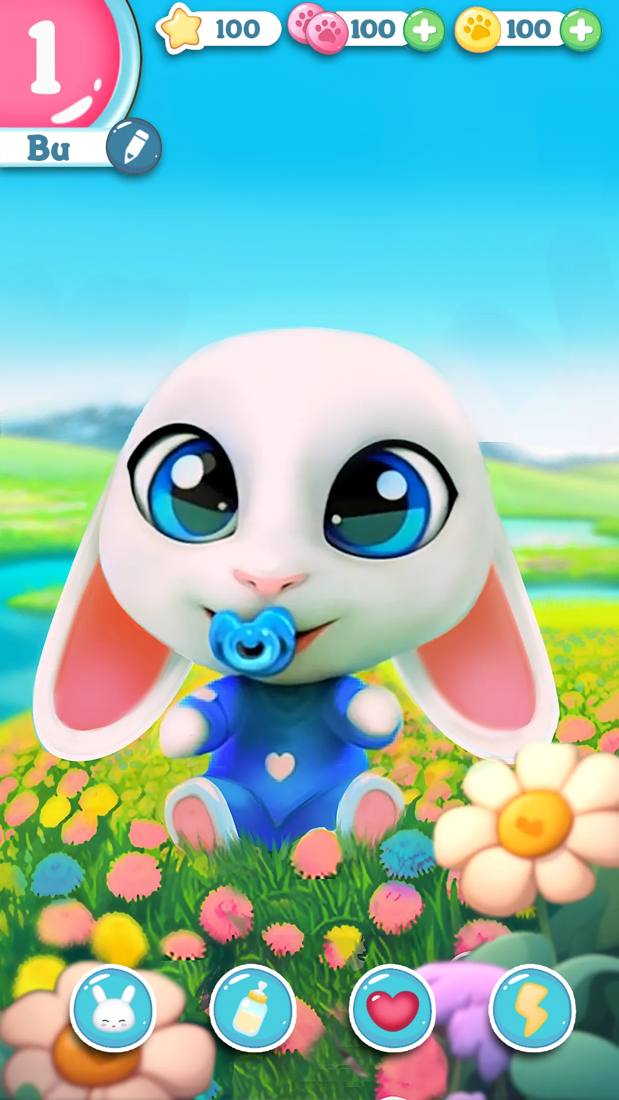 Bu Bunny - Cute pet care game | Indus Appstore | Screenshot