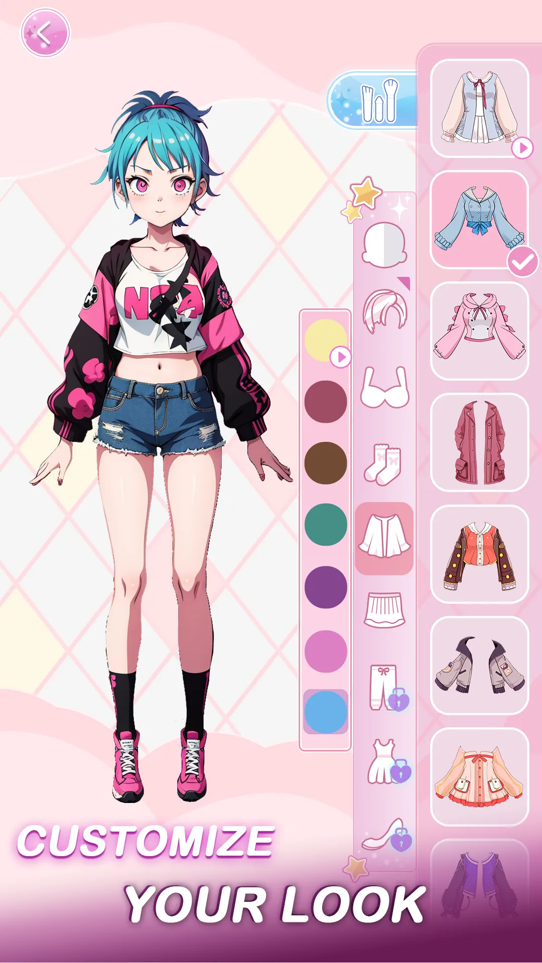 Anime Dress Up Games Moe Girls | Indus Appstore | Screenshot