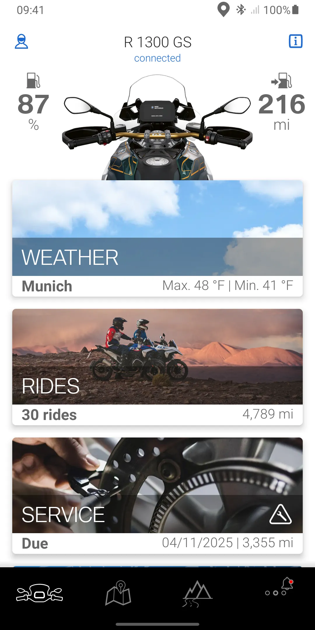 BMW Motorrad Connected | Indus Appstore | Screenshot