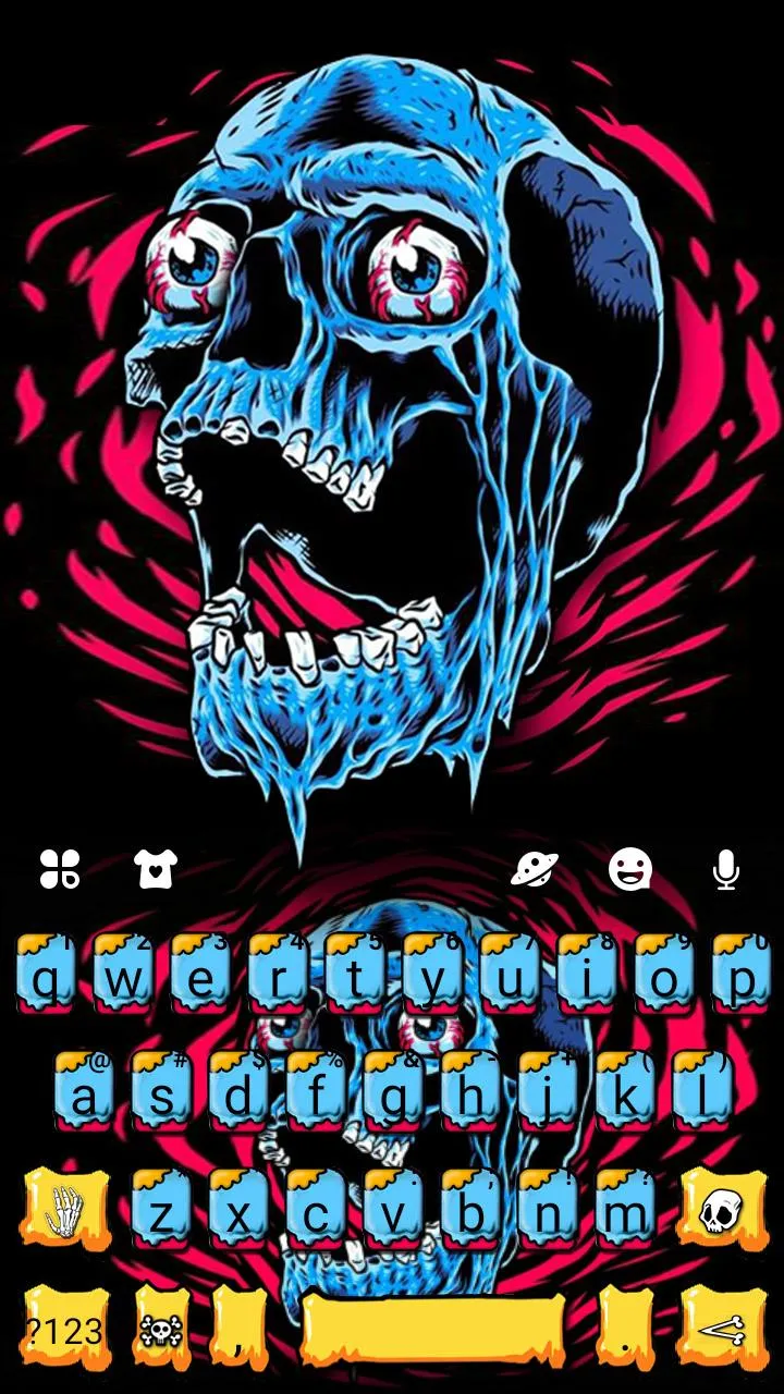 Scary Skull Graffiti Keyboard  | Indus Appstore | Screenshot