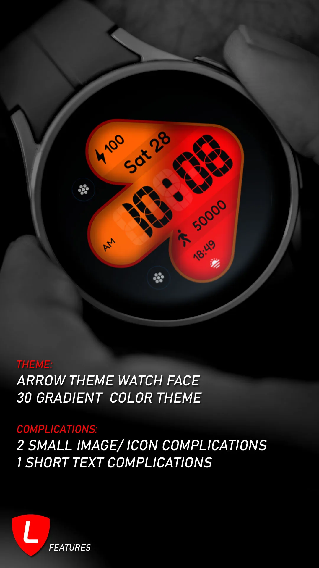 Arrow Watch Face 068 | Indus Appstore | Screenshot