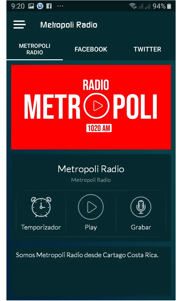 Metropoli Radio | Indus Appstore | Screenshot