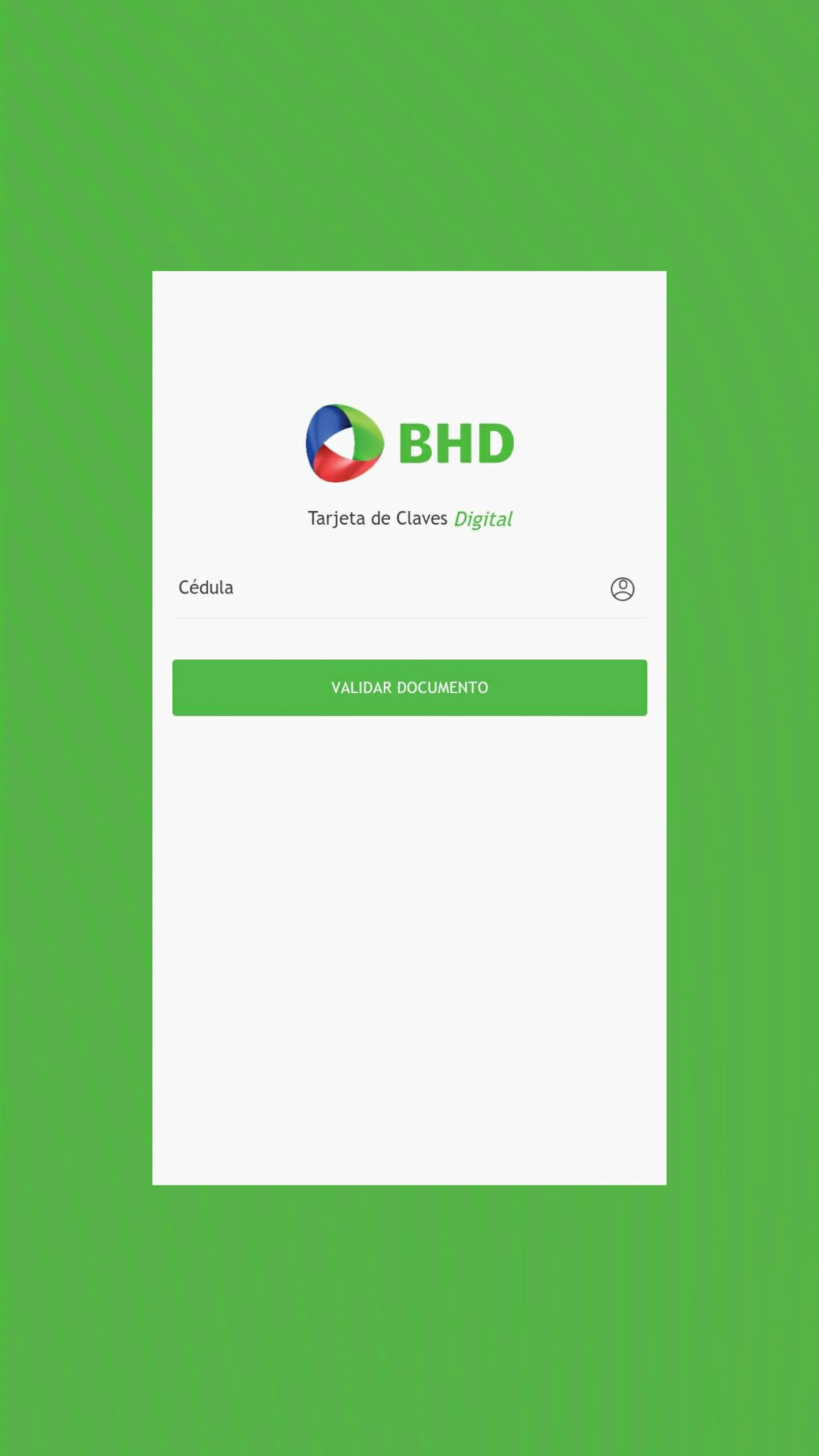 Tarjeta de Claves Digital BHD | Indus Appstore | Screenshot