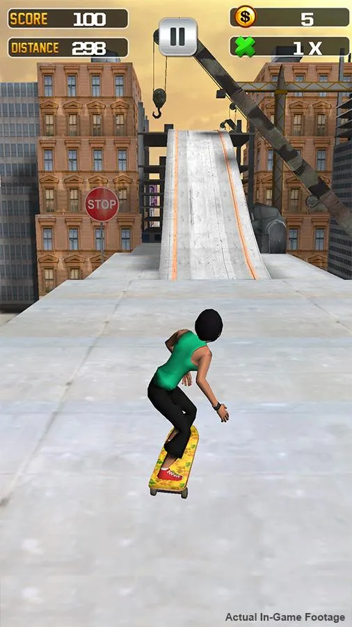 Rooftop Skater Boy Game | Indus Appstore | Screenshot