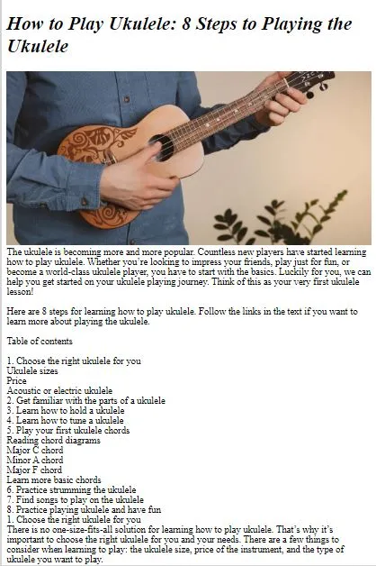 How to Play Ukulele | Indus Appstore | Screenshot