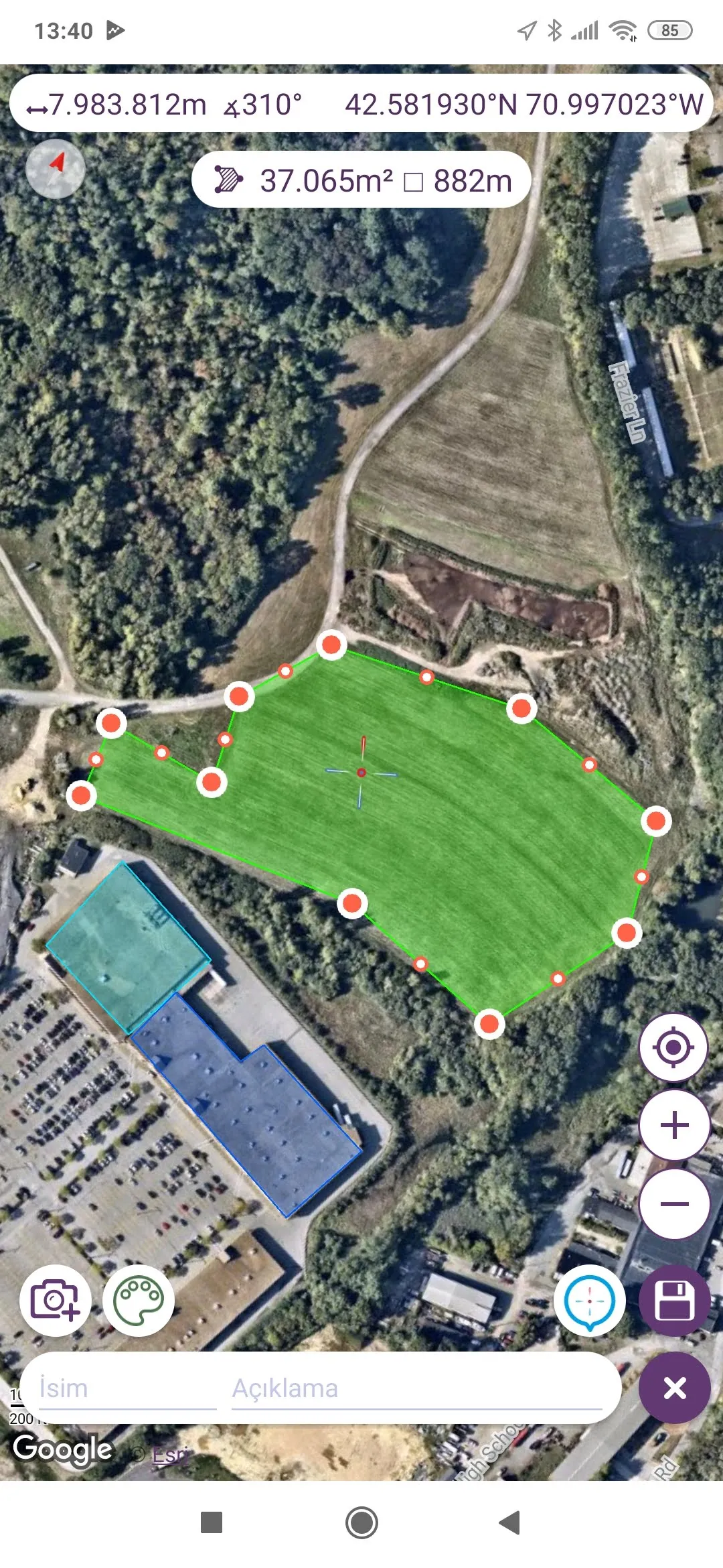 Area & Distance Measure | Indus Appstore | Screenshot