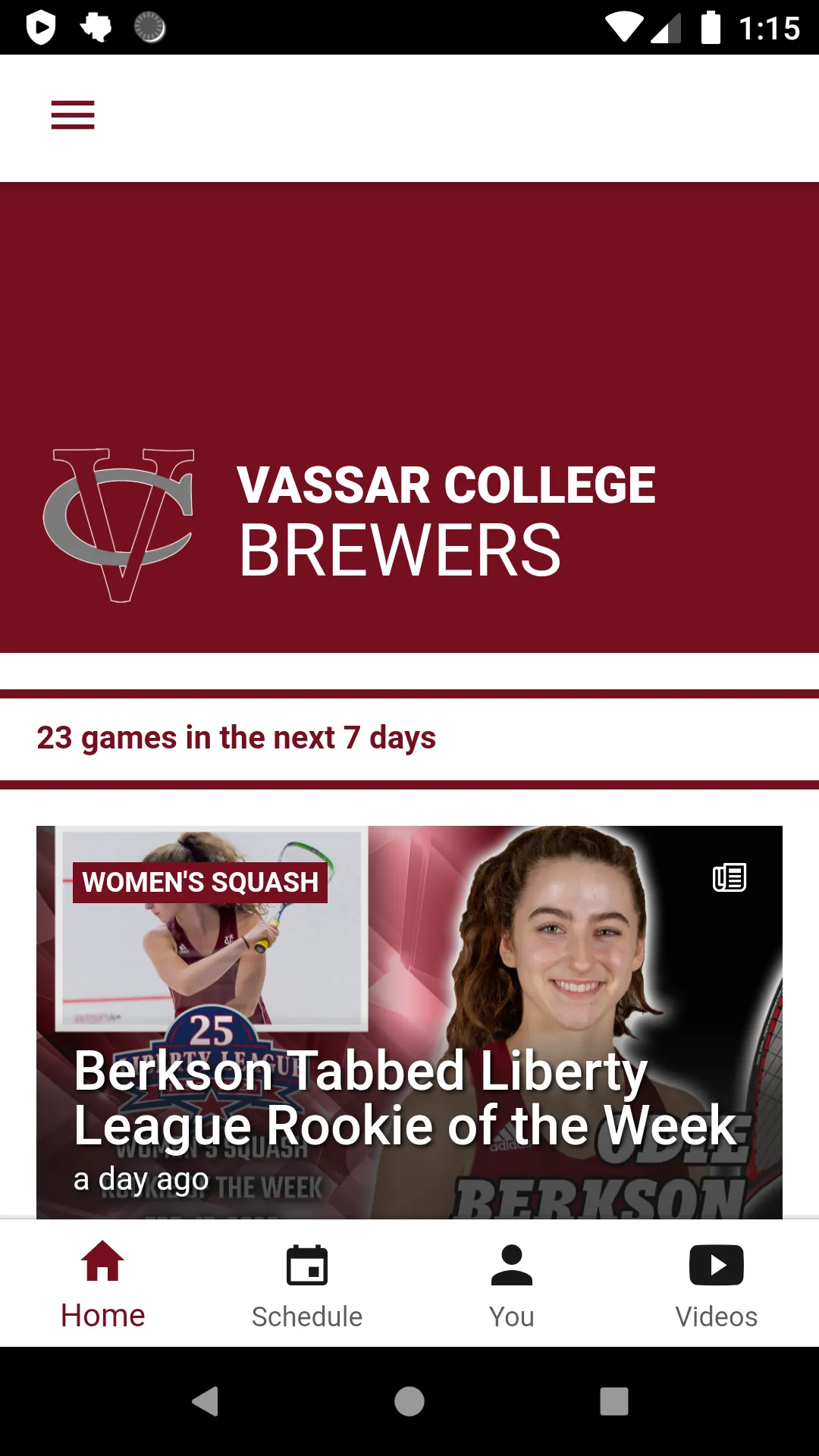 Vassar Brewers | Indus Appstore | Screenshot