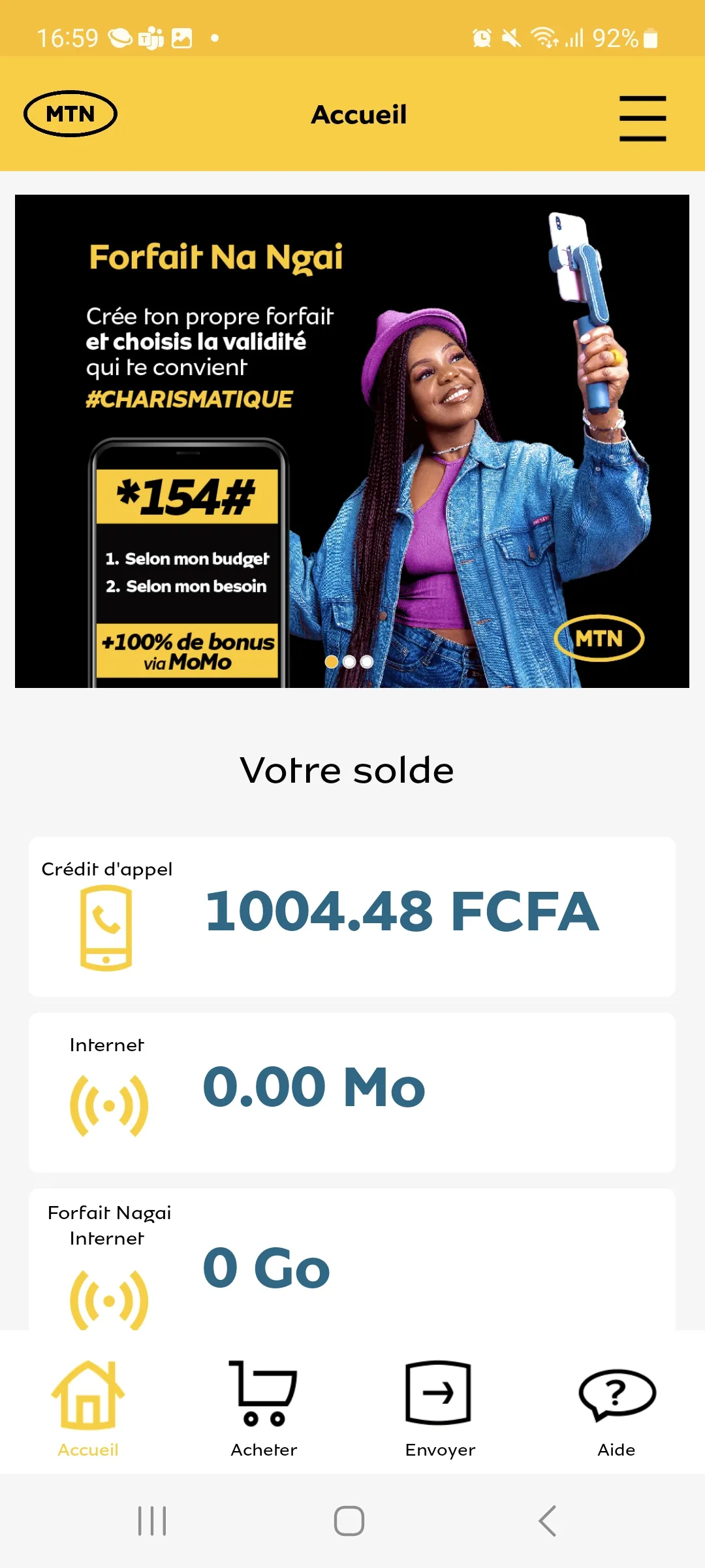 MyMTN Congo | Indus Appstore | Screenshot