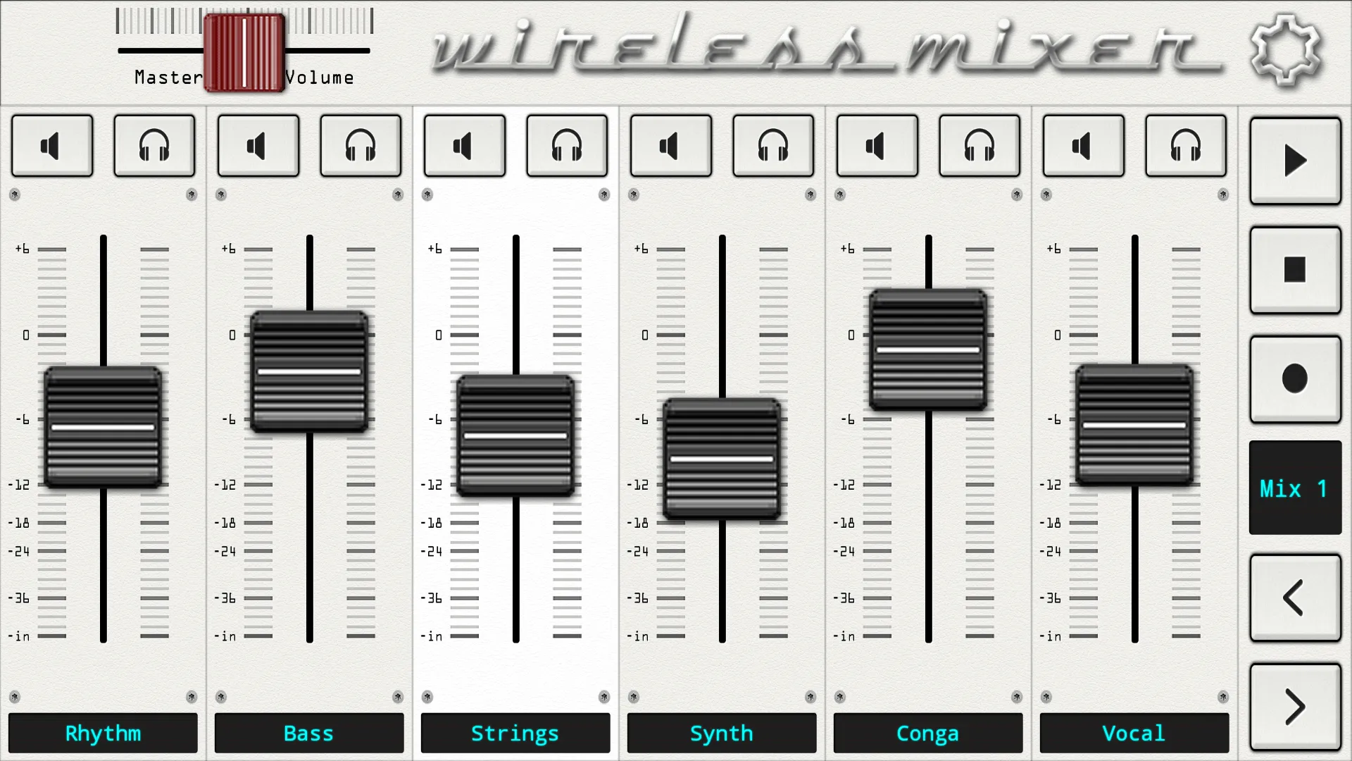 Wireless Mixer - MIDI | Indus Appstore | Screenshot